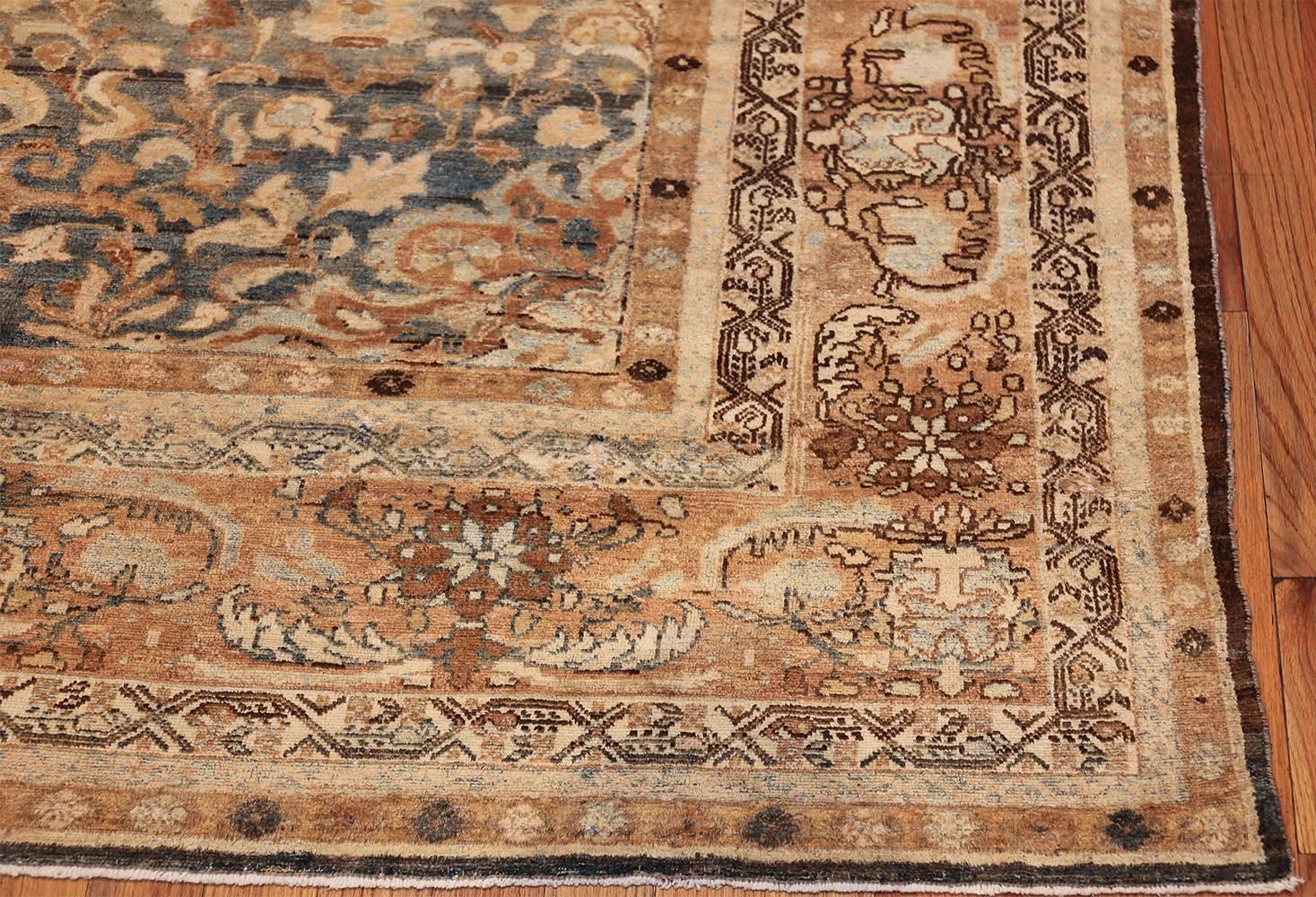 Hand-Knotted Antique Persian Malayer Rug. Size: 12 ft x 18 ft For Sale