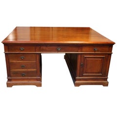 Beautiful, Large and Impressive Mahogany Partner Desk