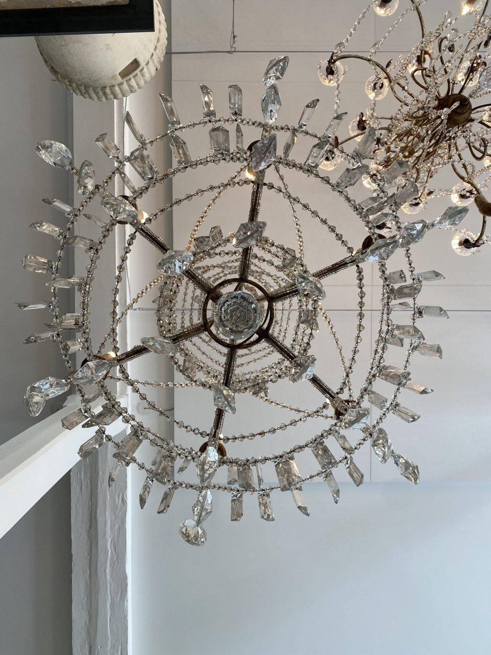 French Beautiful Large Antique Chandelier, France, 1900s