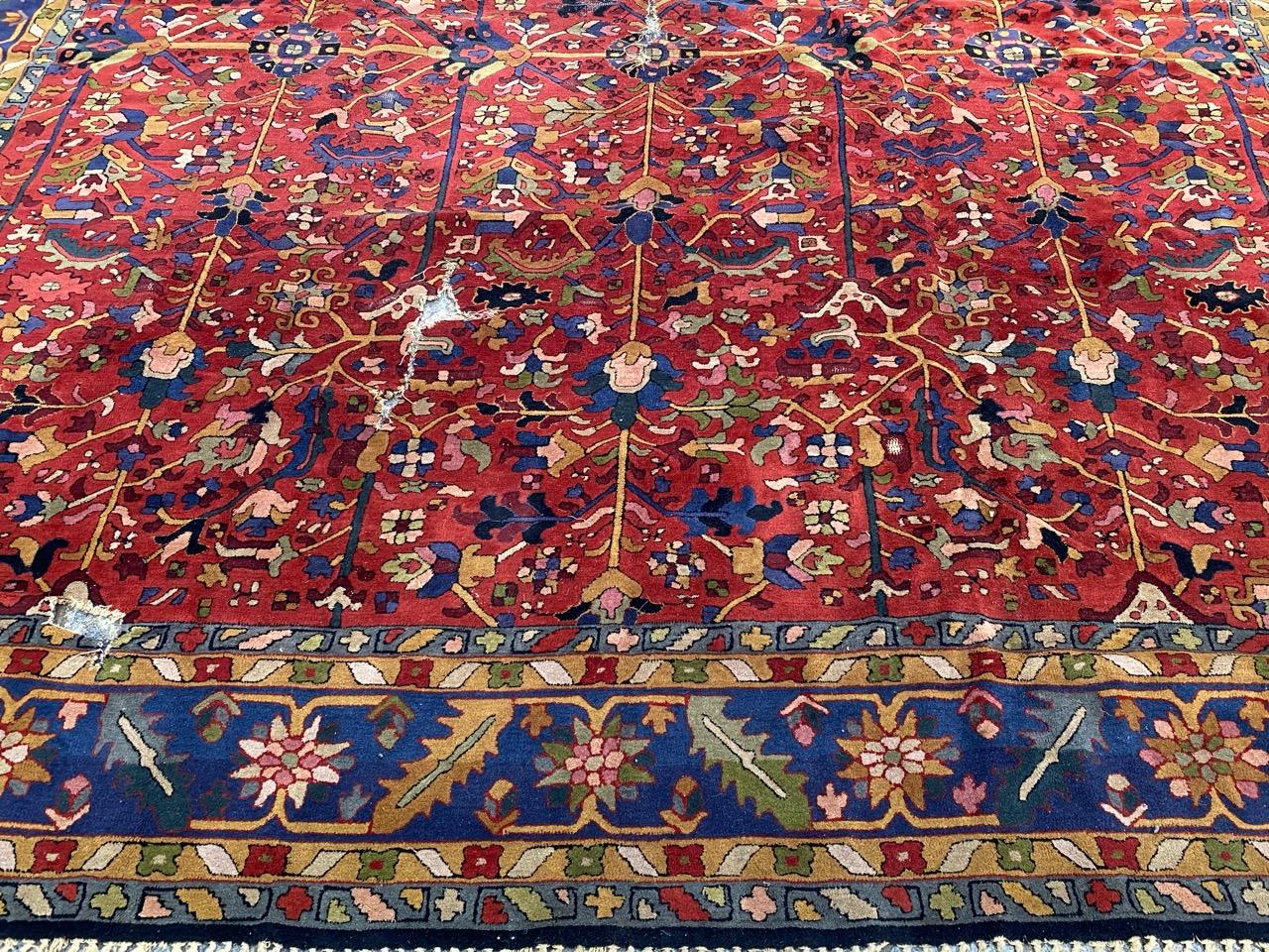 Beautiful Large Antique French Janus Rug For Sale 9