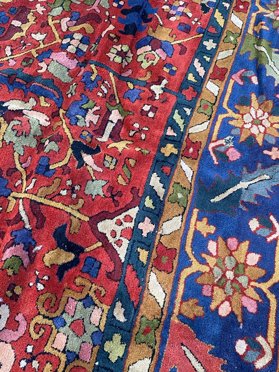 Magnifique grand tapis français ancien de Janus en vente 1