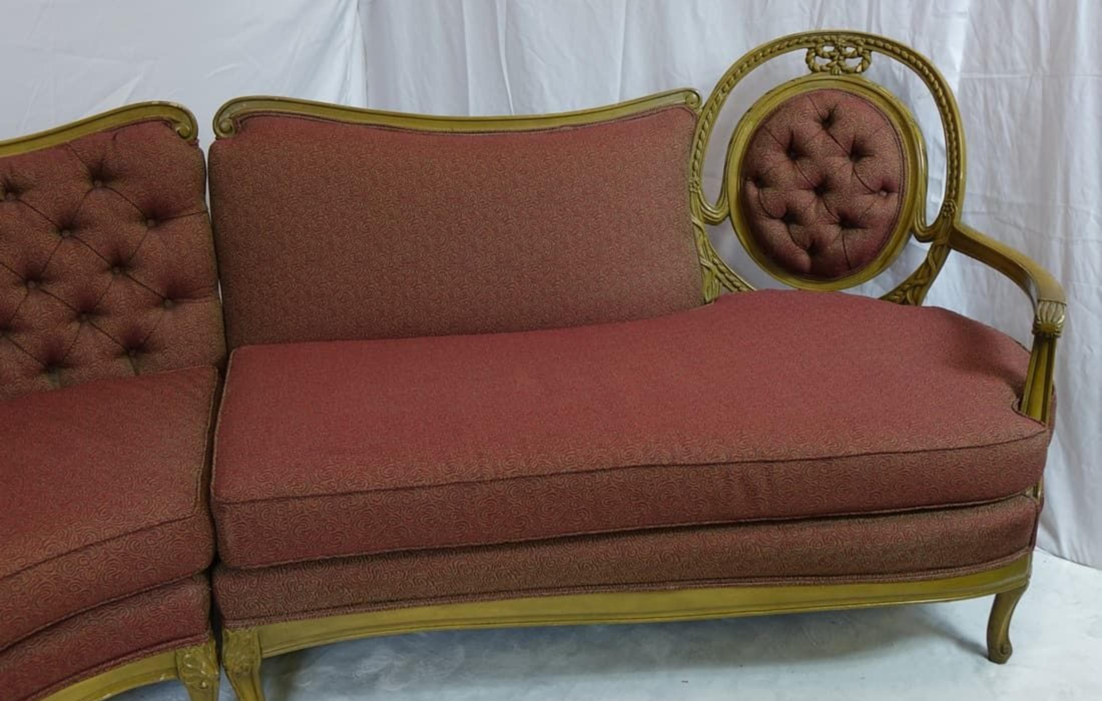 Beautiful Large Antique French Sectional For Sale 1