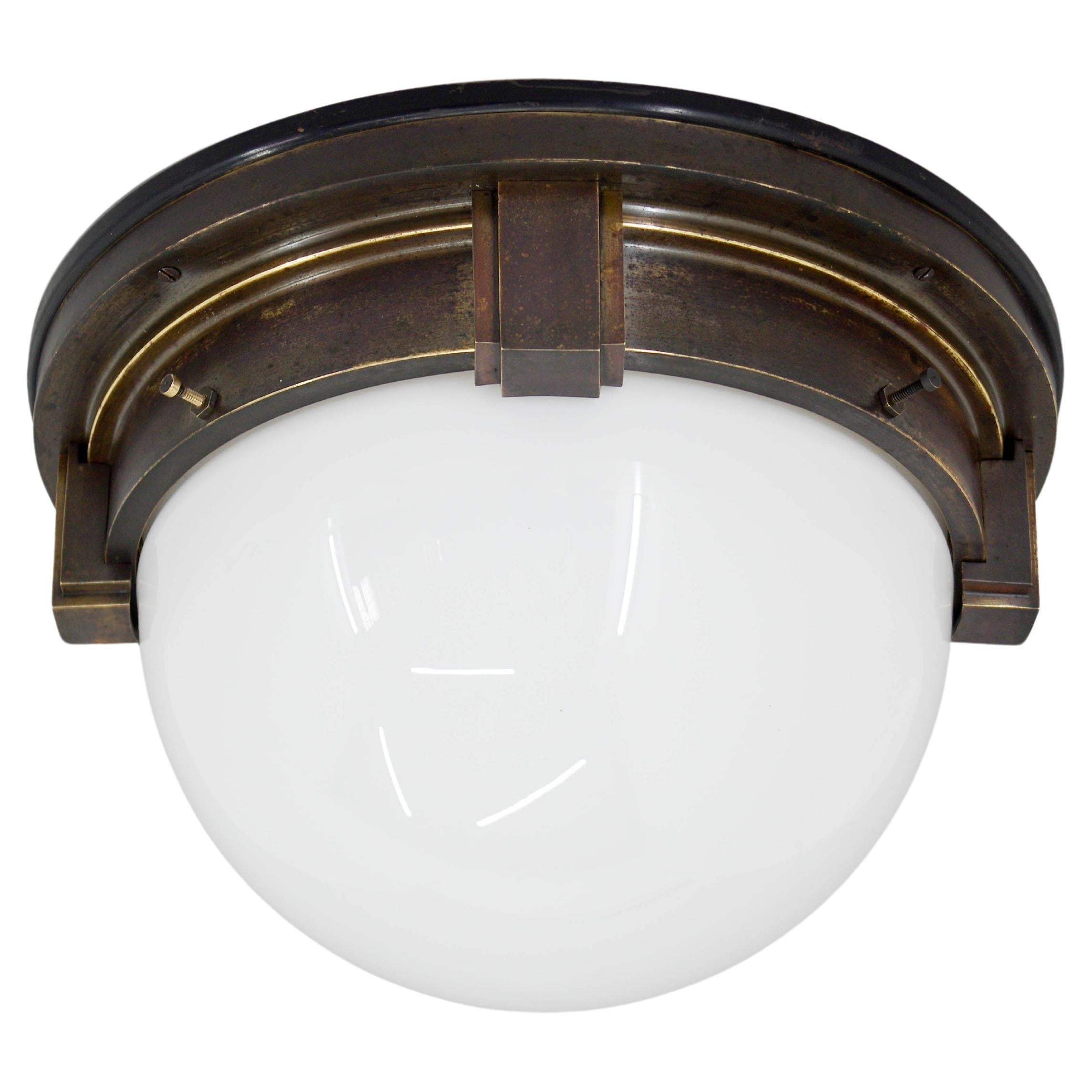 Beautiful Large Art Deco Flush Mount, 1910s