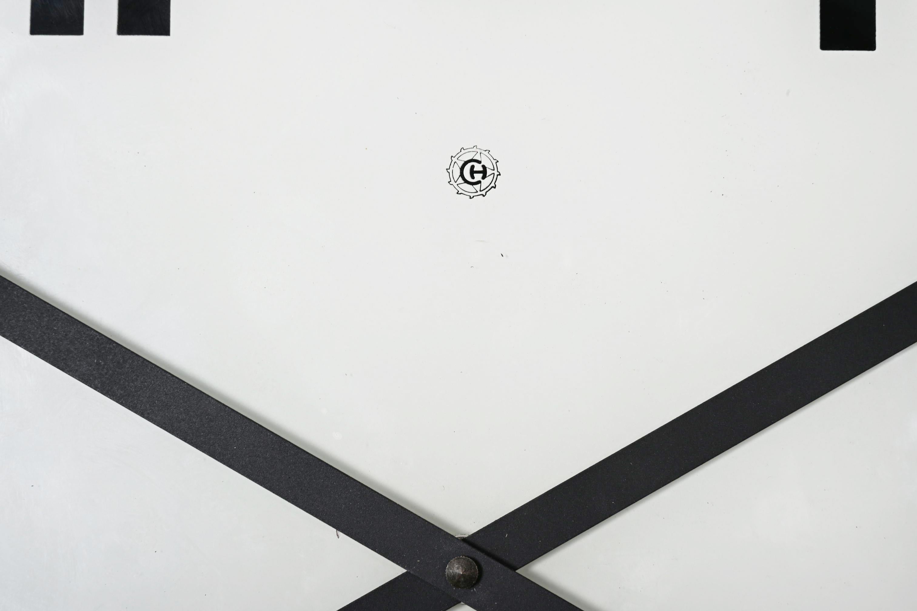 Beautiful Large Bauhaus Wall Clock For Sale 3
