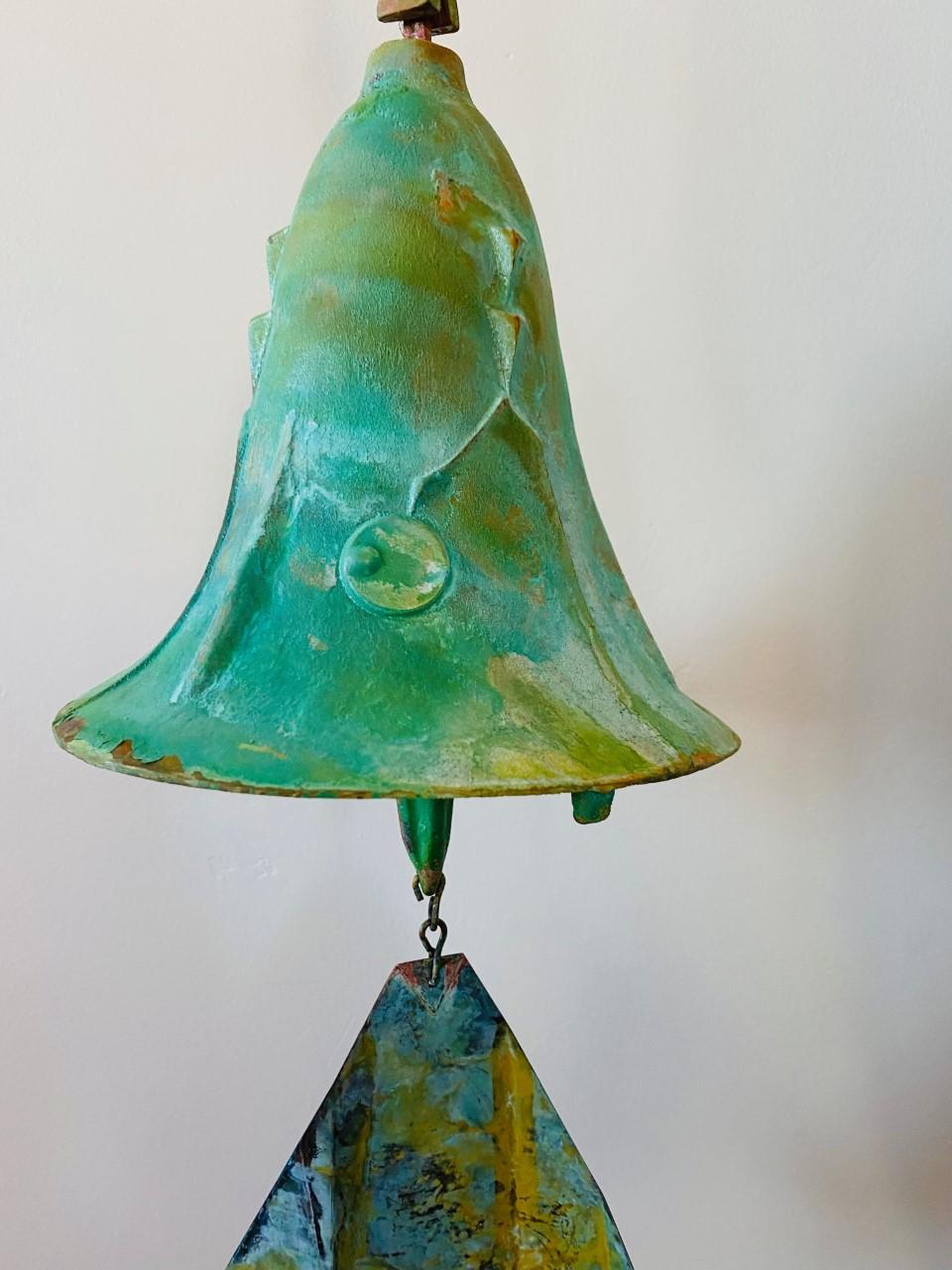 Mid-Century Modern Beautiful Large Bronze Bell by Paolo Soleri