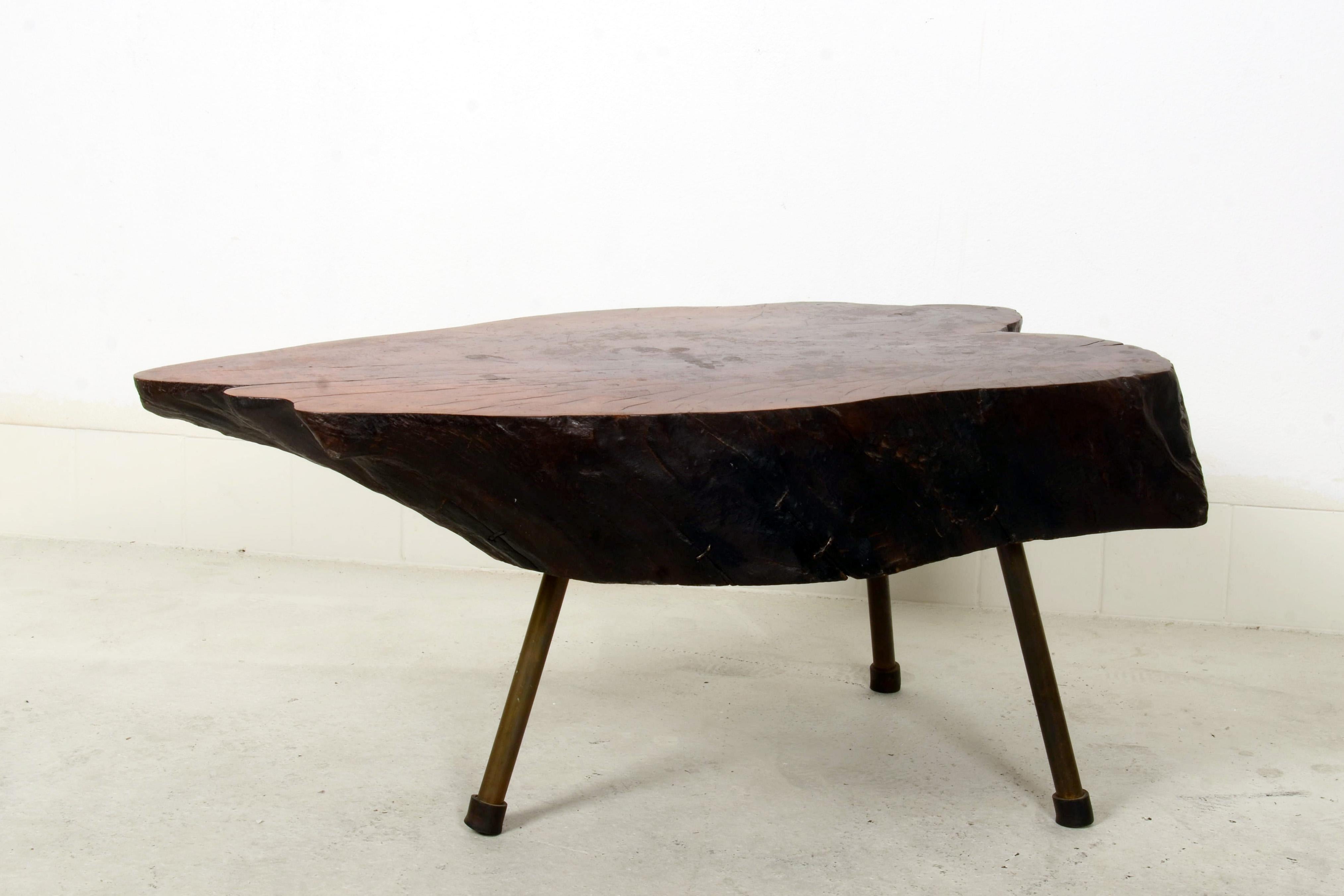 Magnifique grande table à arbre Carl Auböck en vente 4