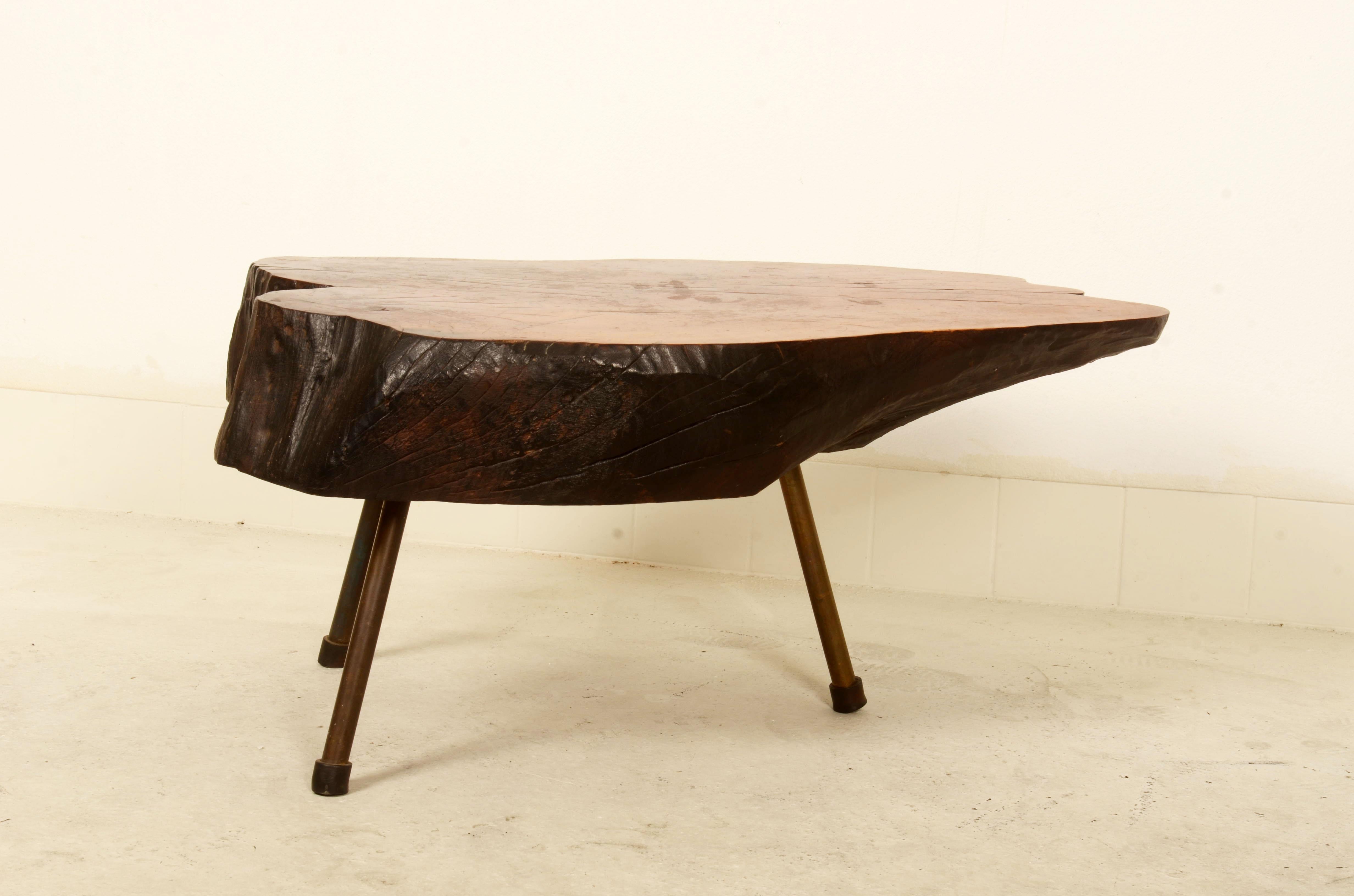 Magnifique grande table à arbre Carl Auböck en vente 7