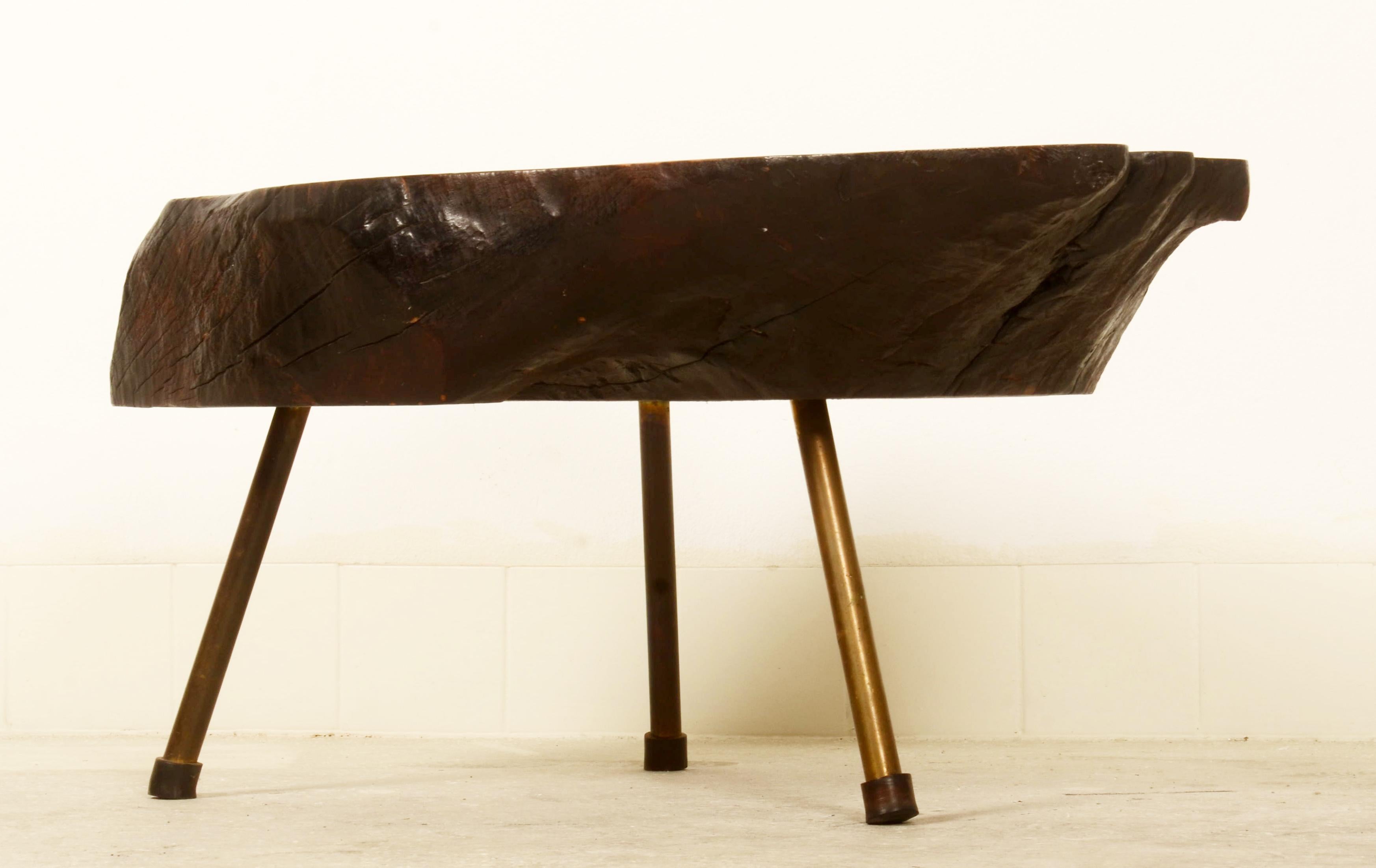 Milieu du XXe siècle Magnifique grande table à arbre Carl Auböck en vente