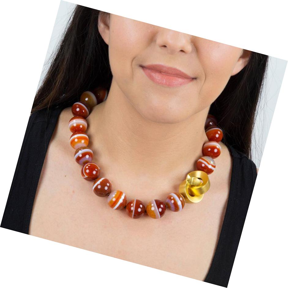 banded agate necklace