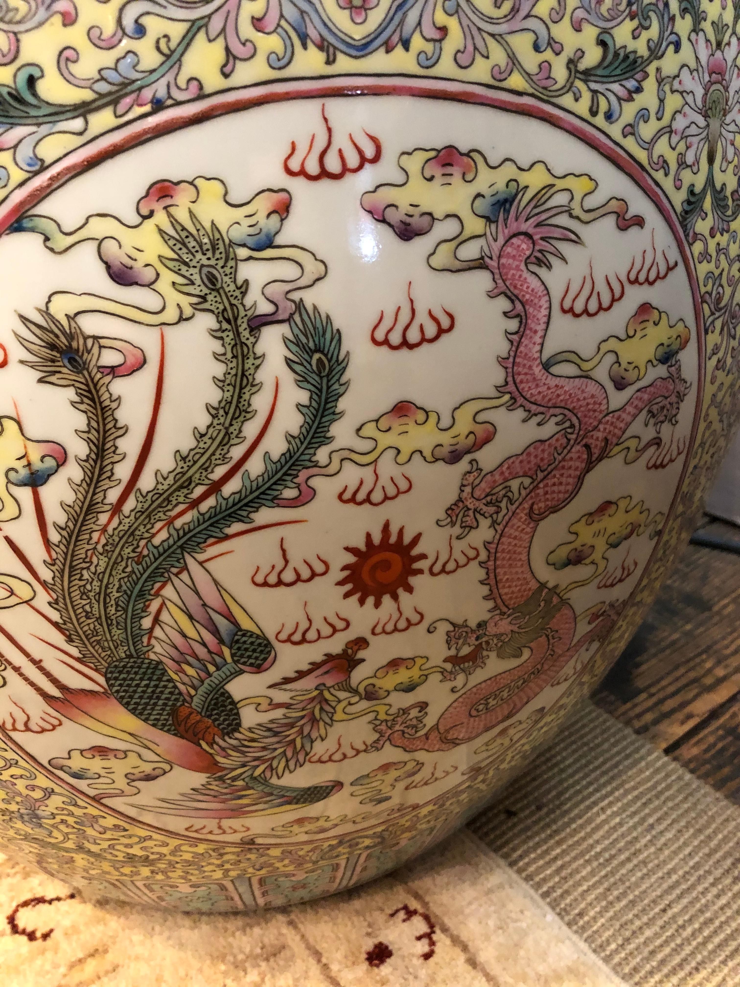 Beautiful Large Ceramic Chinese Planter 2