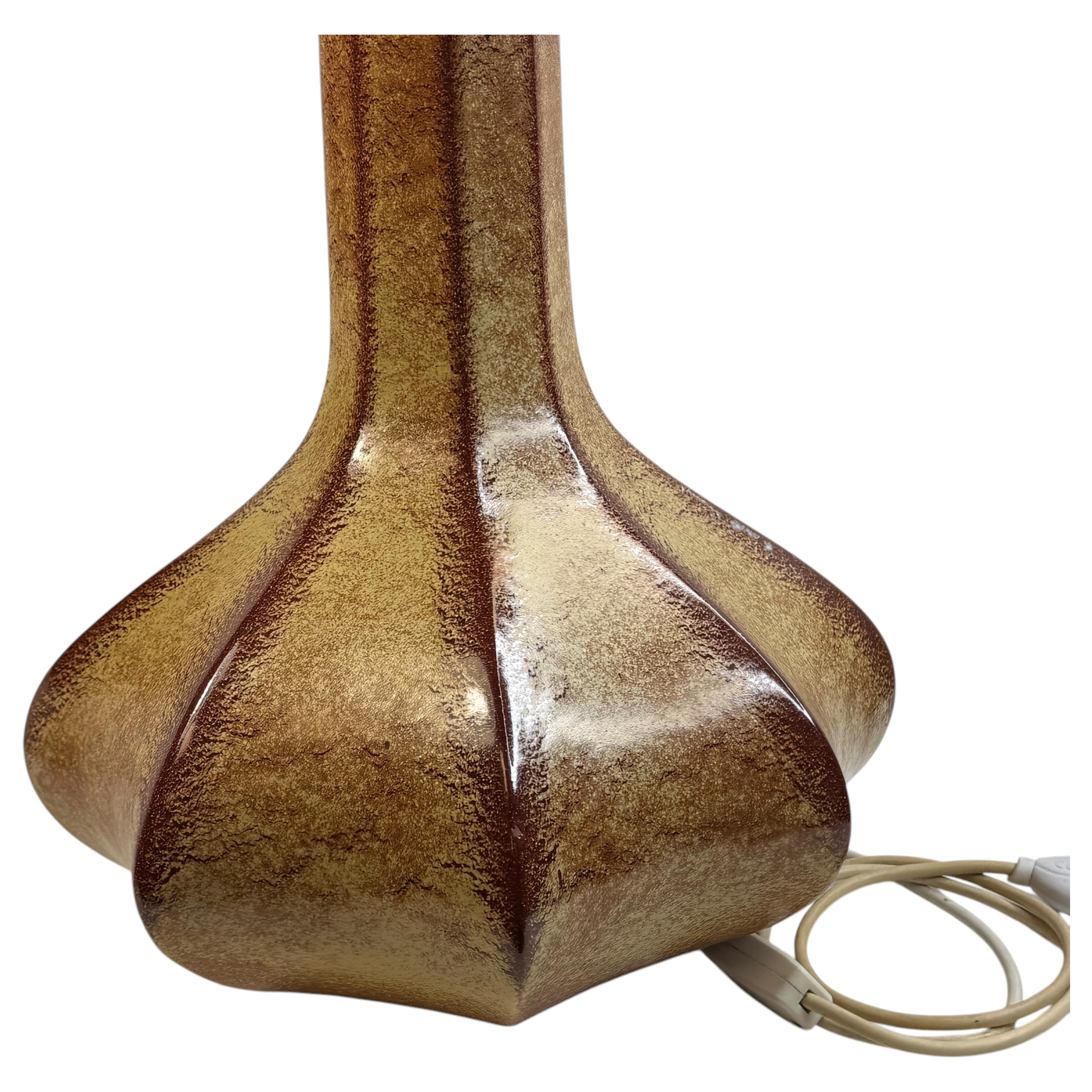 Bellissima lampada da tavolo in ceramica di grandi dimensioni Piede di Bertoncello, Italia, 1960 Vintage in vendita 2