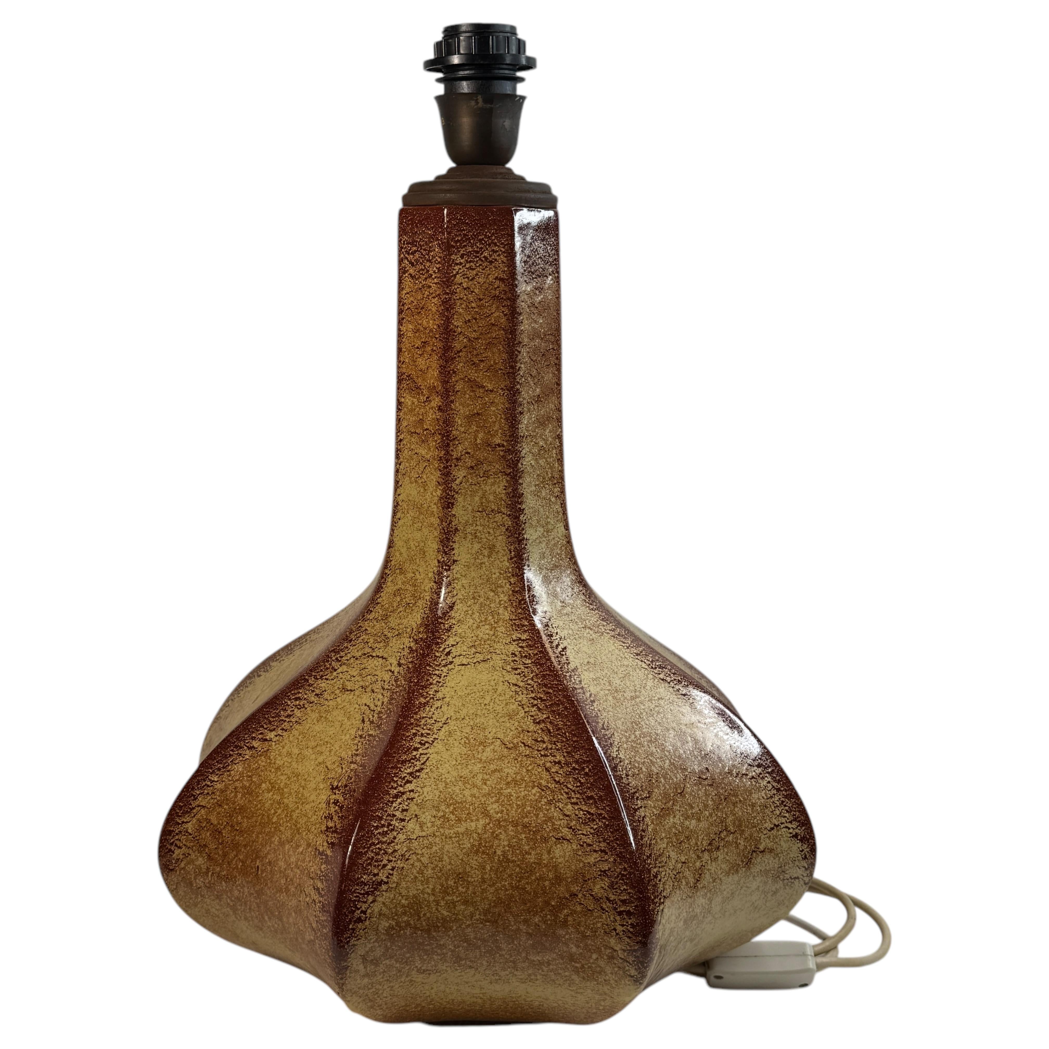 Bellissima lampada da tavolo in ceramica di grandi dimensioni Piede di Bertoncello, Italia, 1960 Vintage in vendita 4