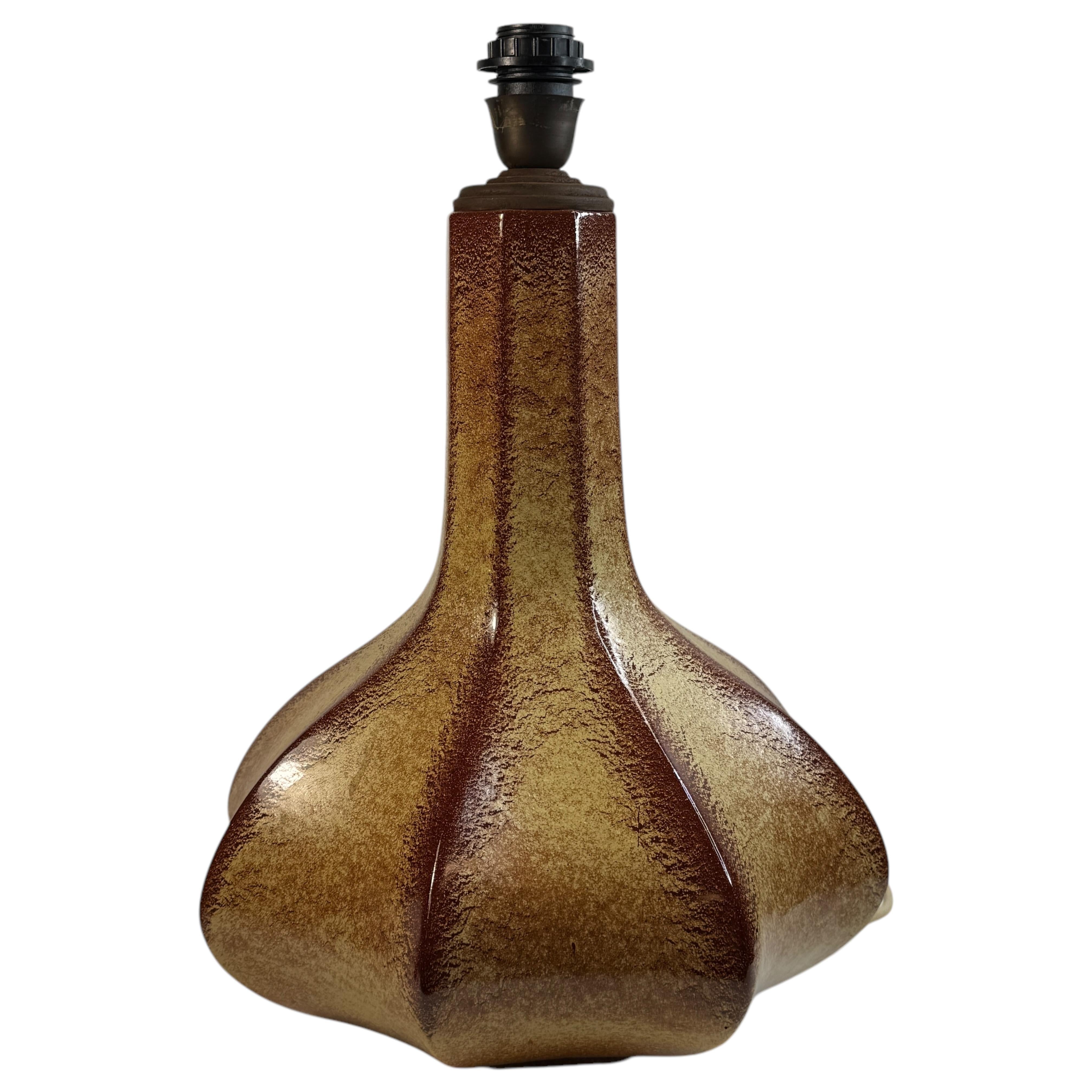 Bellissima lampada da tavolo in ceramica di grandi dimensioni Piede di Bertoncello, Italia, 1960 Vintage in vendita 6