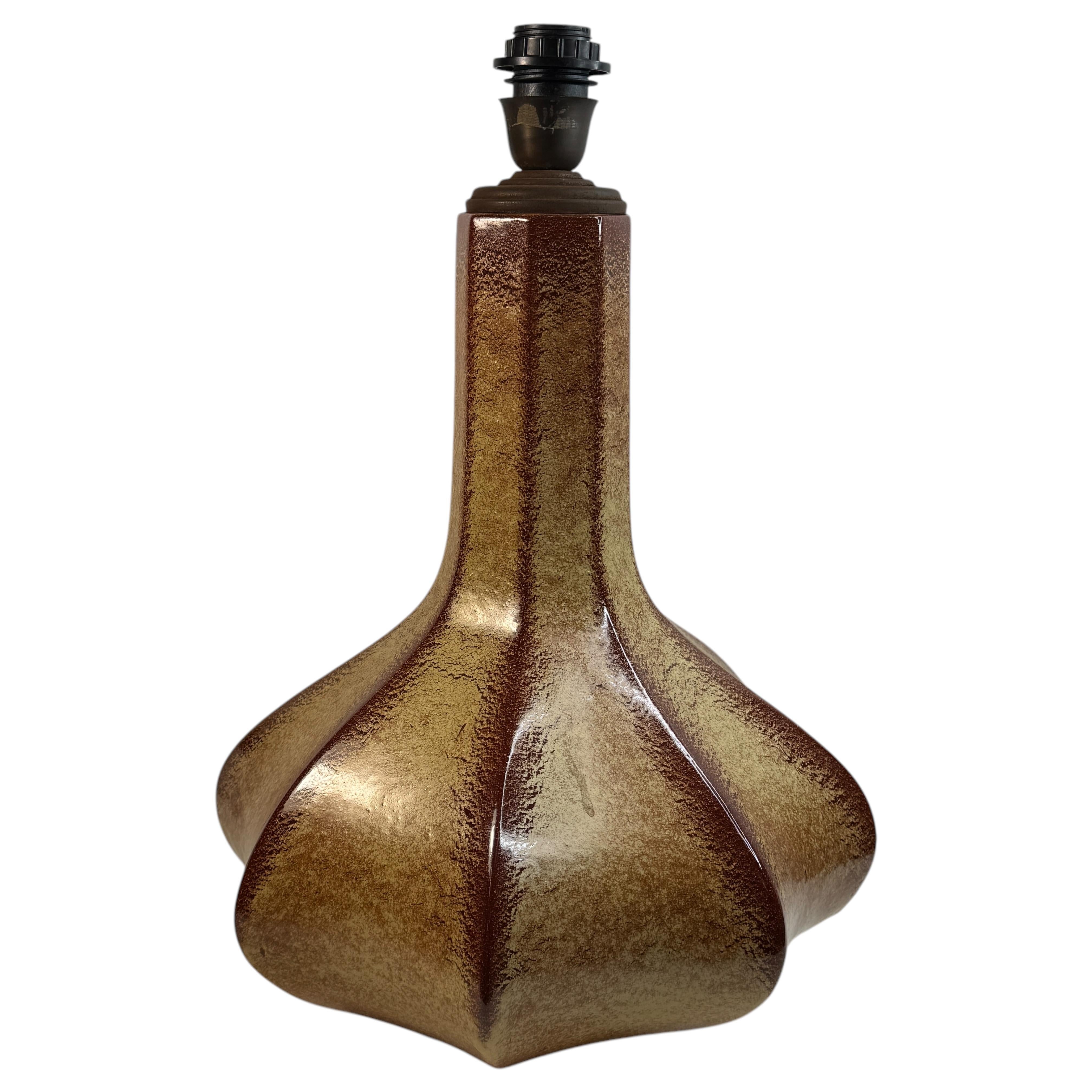 Bellissima lampada da tavolo in ceramica di grandi dimensioni Piede di Bertoncello, Italia, 1960 Vintage in vendita 8
