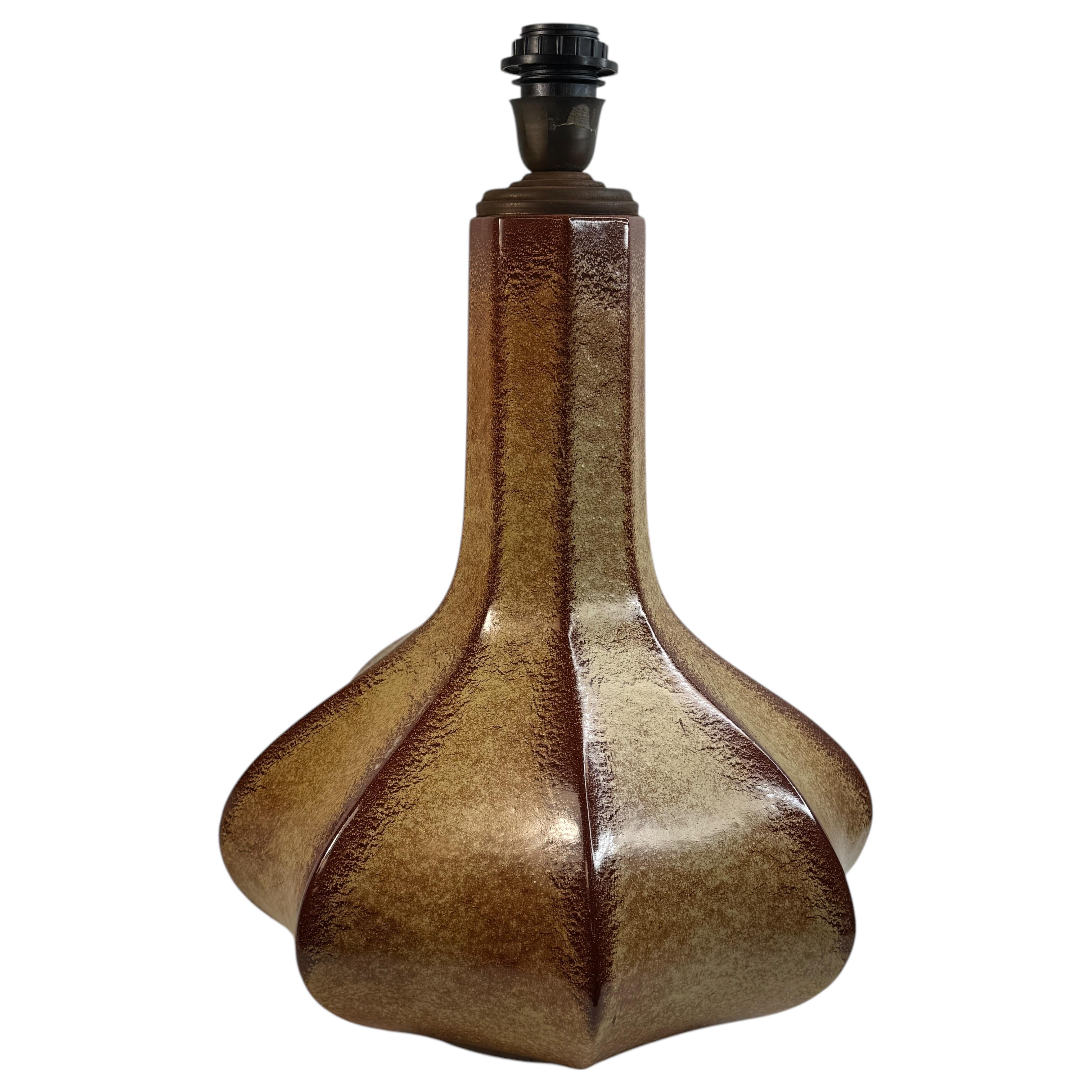 Bellissima lampada da tavolo in ceramica di grandi dimensioni Piede di Bertoncello, Italia, 1960 Vintage in vendita 10