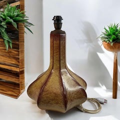 Beautiful large Ceramic Table Lamp Foot Bertoncello, Italy, 1960s Vintage
