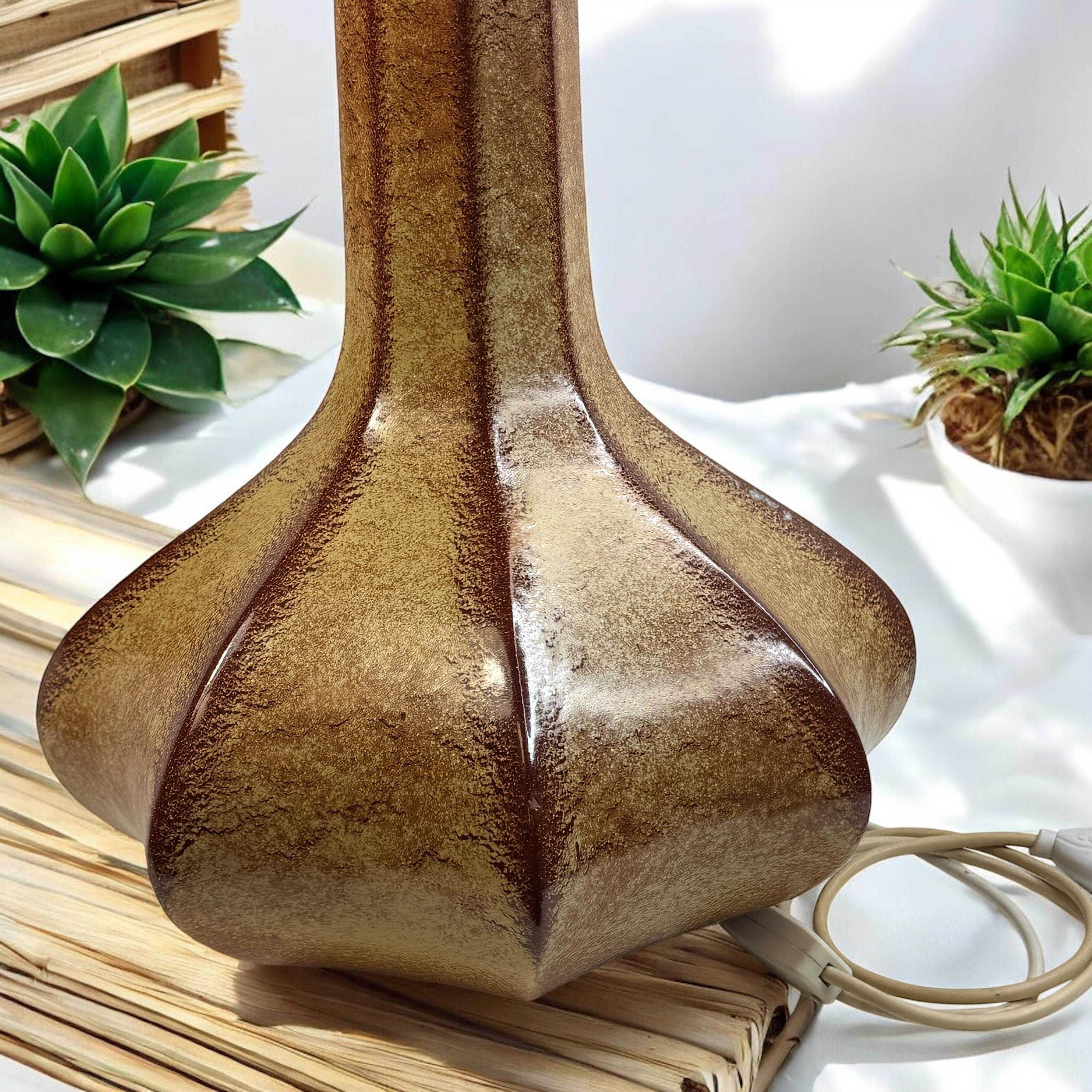 Bellissima lampada da tavolo in ceramica di grandi dimensioni Piede di Bertoncello, Italia, 1960 Vintage in vendita 1