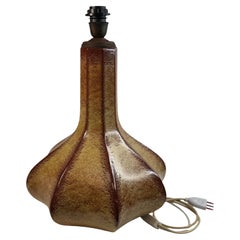 Bellissima lampada da tavolo in ceramica di grandi dimensioni Piede di Bertoncello, Italia, 1960 Vintage
