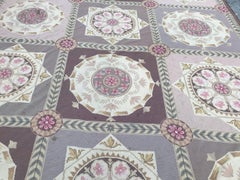 Beautiful Large Contemporary Aubusson Style Needlepoint Rug