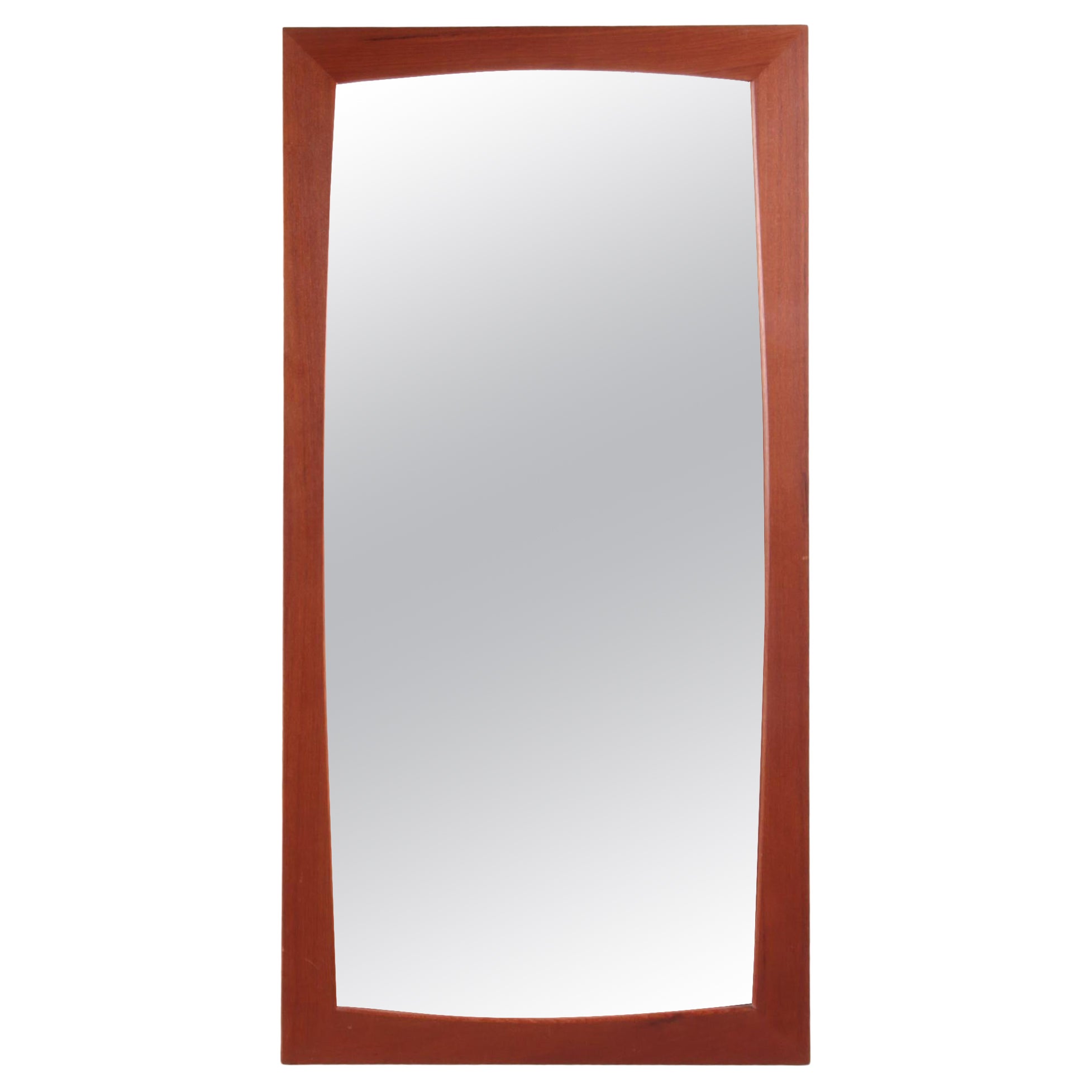 Beautiful Large Danish Mirror Made of Teak, 1960 Denmark