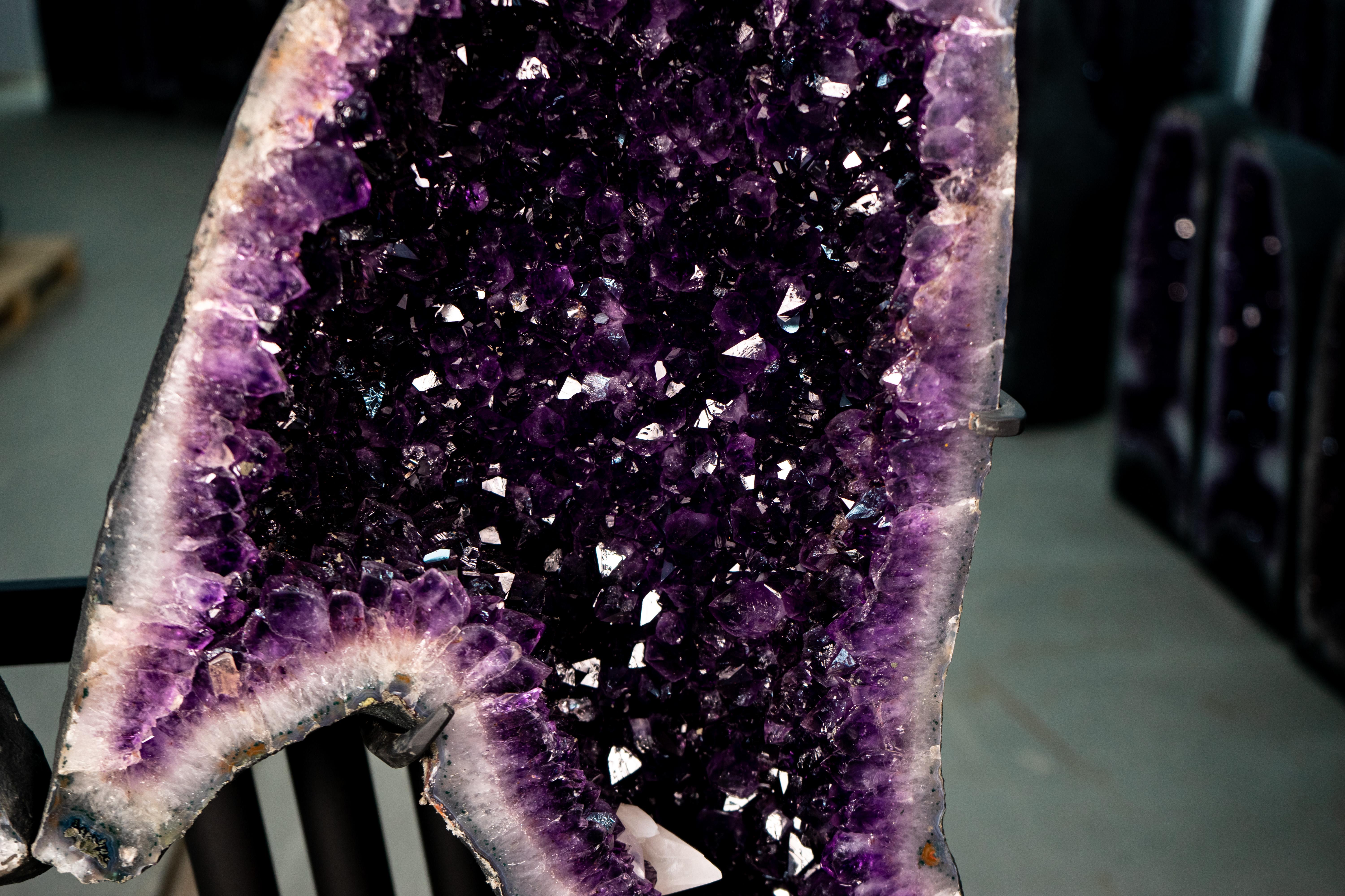 Beautiful Large Grape Jelly Purple Amethyst Geode Wings For Sale 1