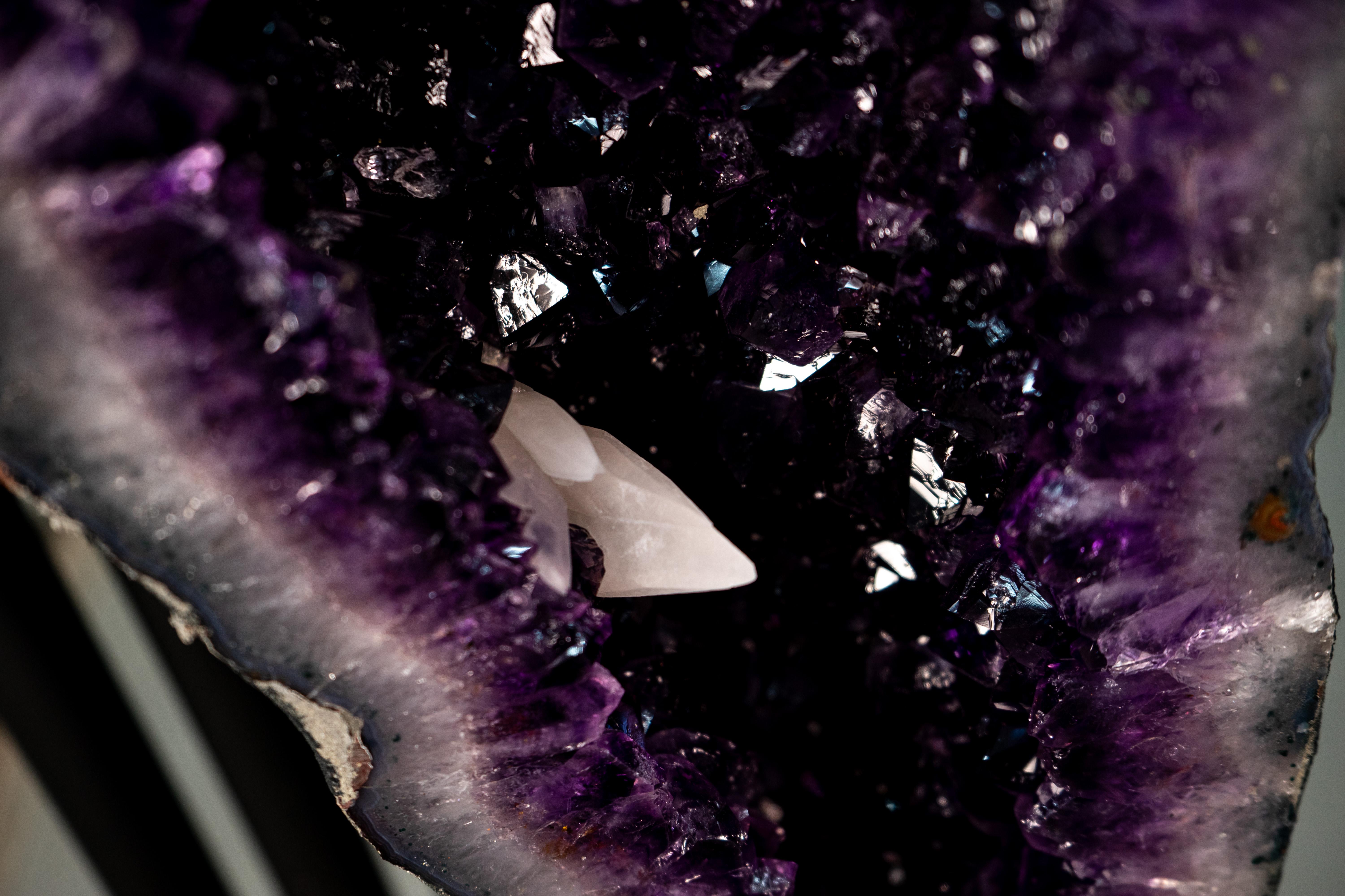 Beautiful Large Grape Jelly Purple Amethyst Geode Wings For Sale 2