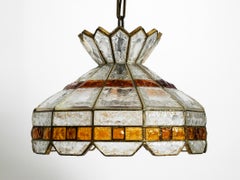 Beautiful Large Heavy 1960s Italian Glass Ceiling Lamp