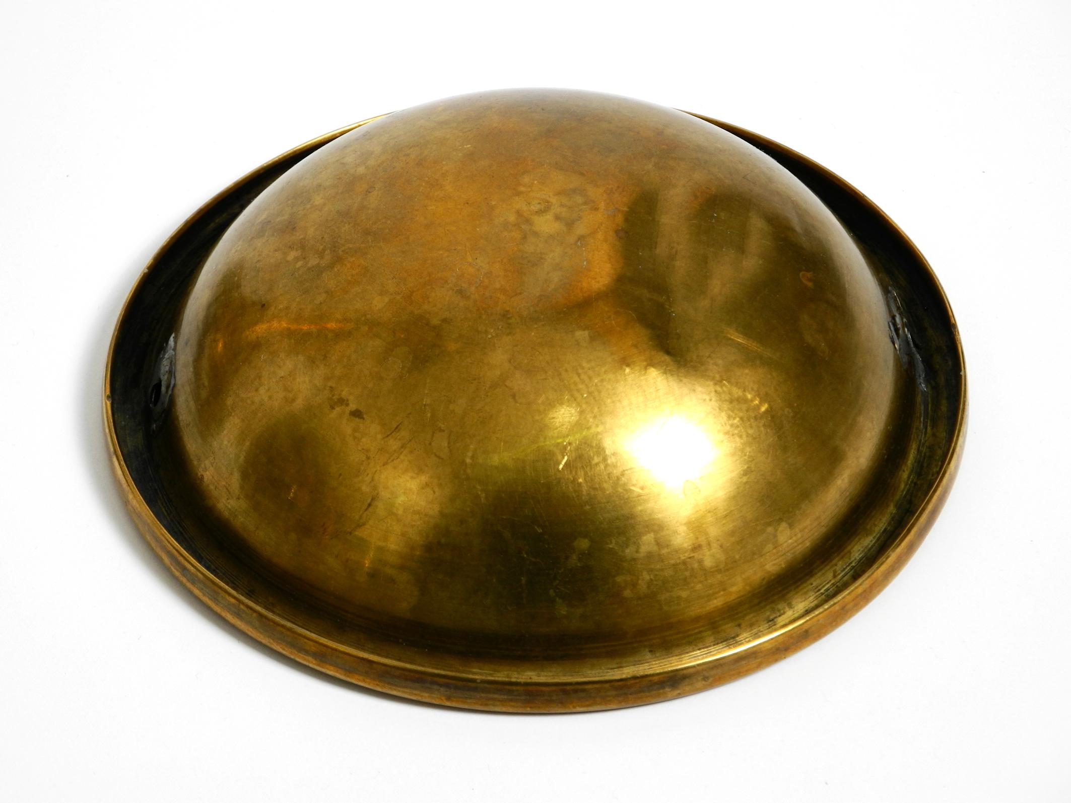Beautiful, Large, Heavy Art Nouveau Brass Standing Ashtray from Around 1900 8