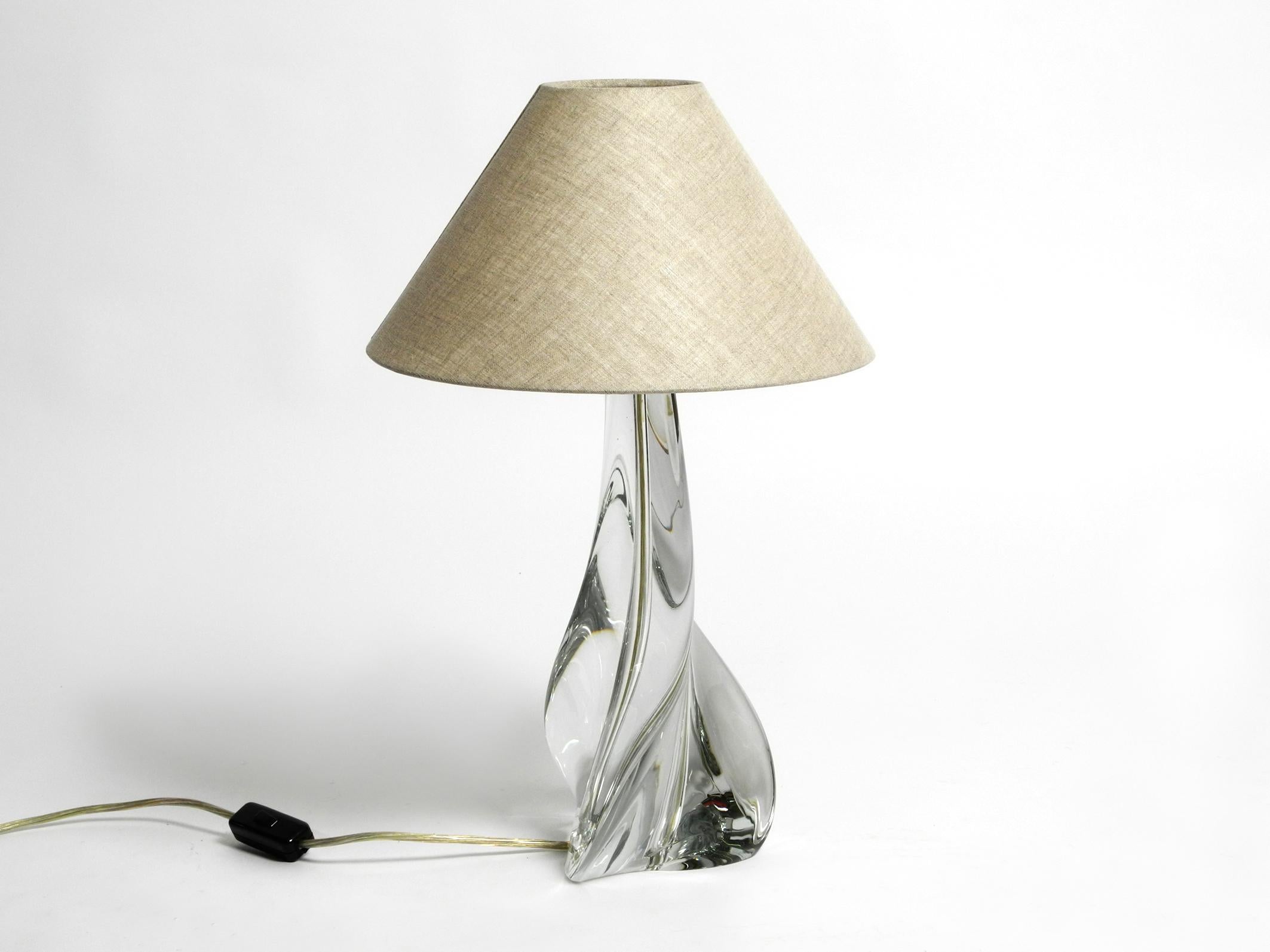 Beautiful Large Heavy Midcentury Table Lamp from St. Louis France 12