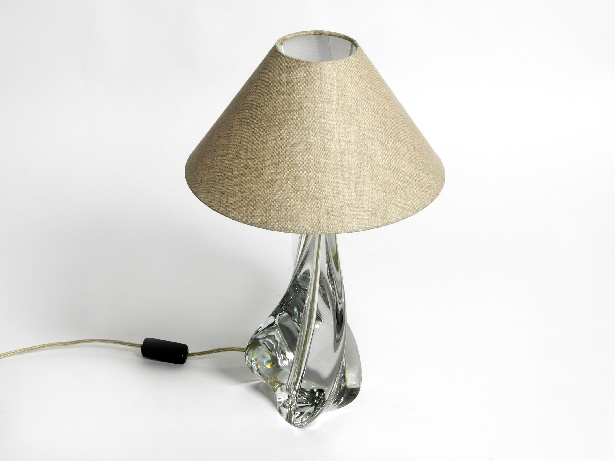 French Beautiful Large Heavy Midcentury Table Lamp from St. Louis France