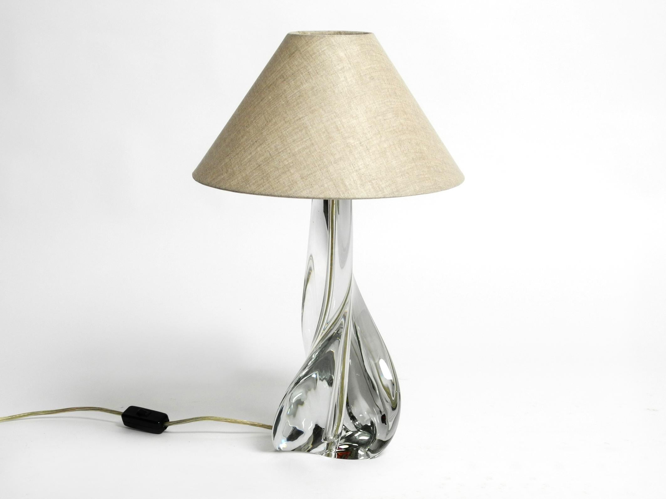 Beautiful Large Heavy Midcentury Table Lamp from St. Louis France In Good Condition In München, DE