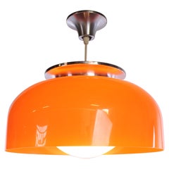 Beautiful Large Luigi Massoni Hanging Lamp by Guzzini Italy, 1970s