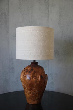 Beautiful Large Maple Burl Wood Lamp