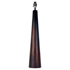 Beautiful Large Mid Century Danish Rosewood Conical Lamp