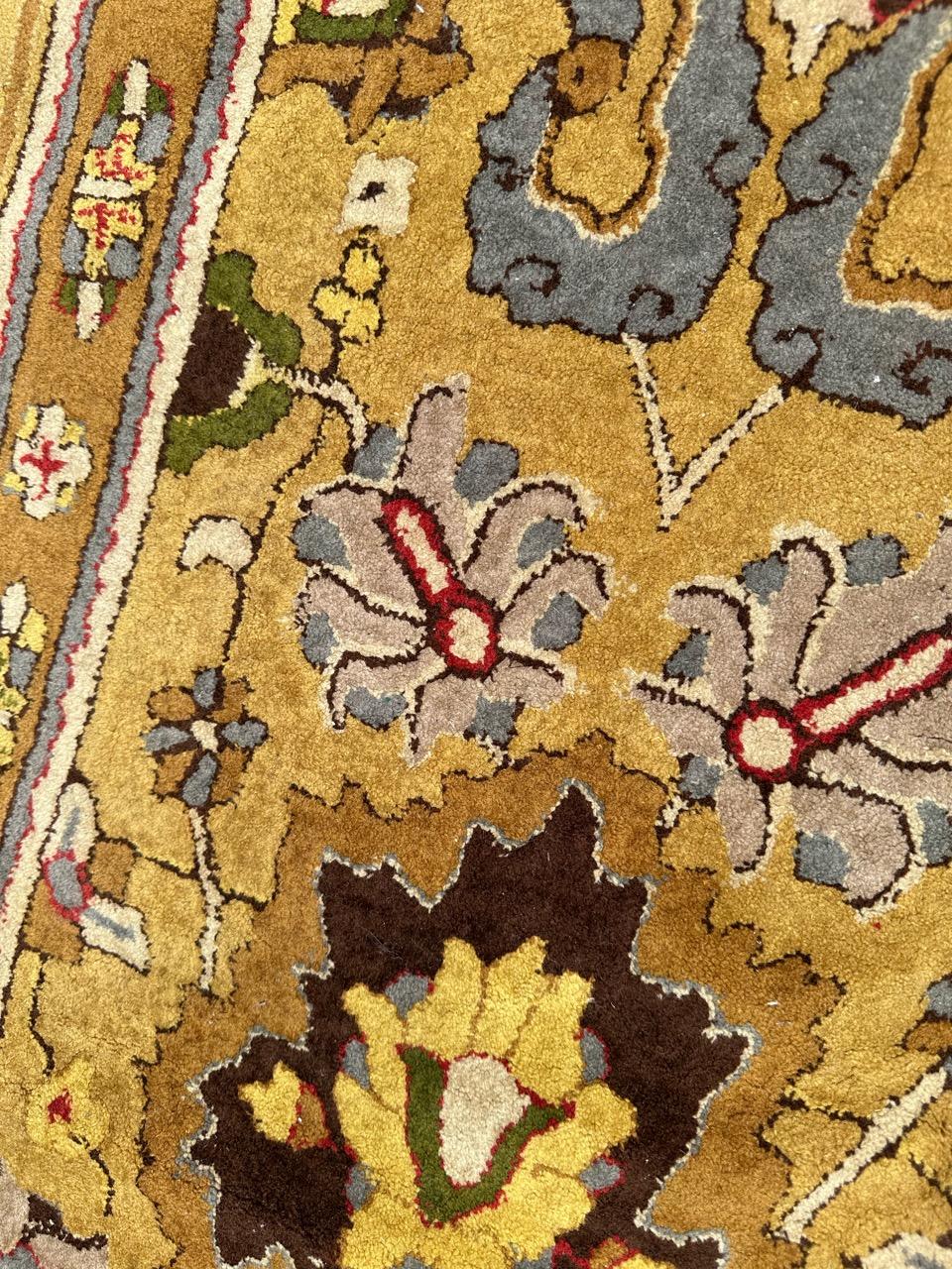 Beautiful Large mid century French Janus Rug Agra Design For Sale 8