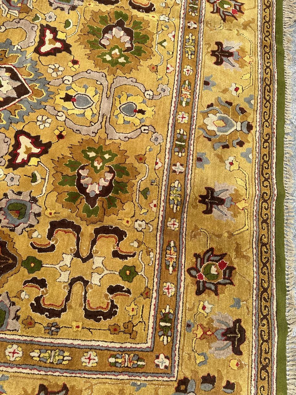 Beautiful Large mid century French Janus Rug Agra Design For Sale 11