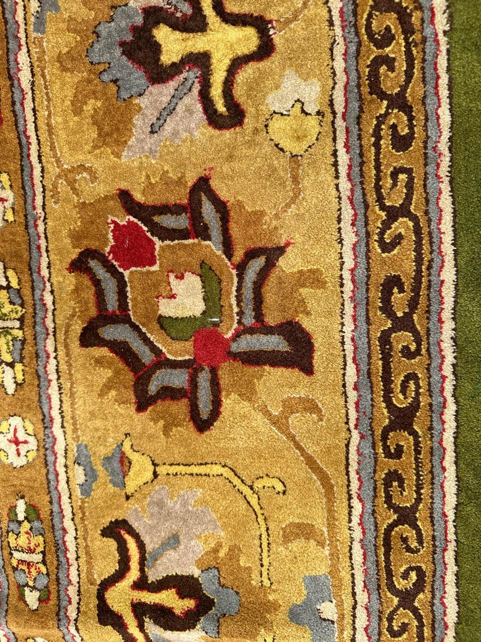Beautiful Large mid century French Janus Rug Agra Design For Sale 13