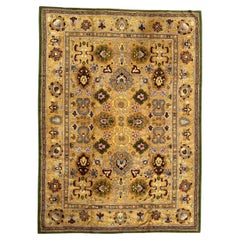Beautiful Large mid century French Janus Rug Agra Design
