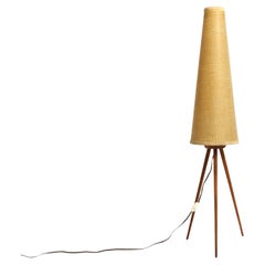 Beautiful large Mid Century Modern tripod floor lamp - height 150 cm  59.1"