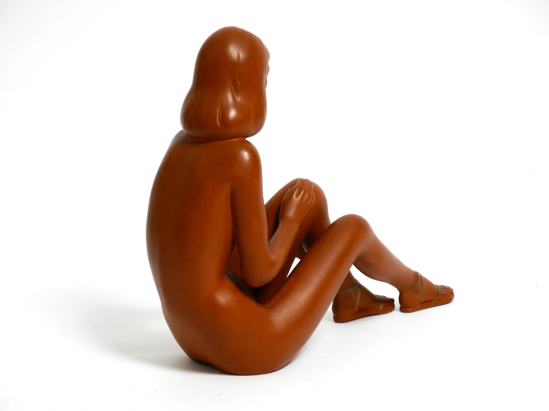 Beautiful Large Original Midcentury Ceramic Nude Figure by Gmundner 5