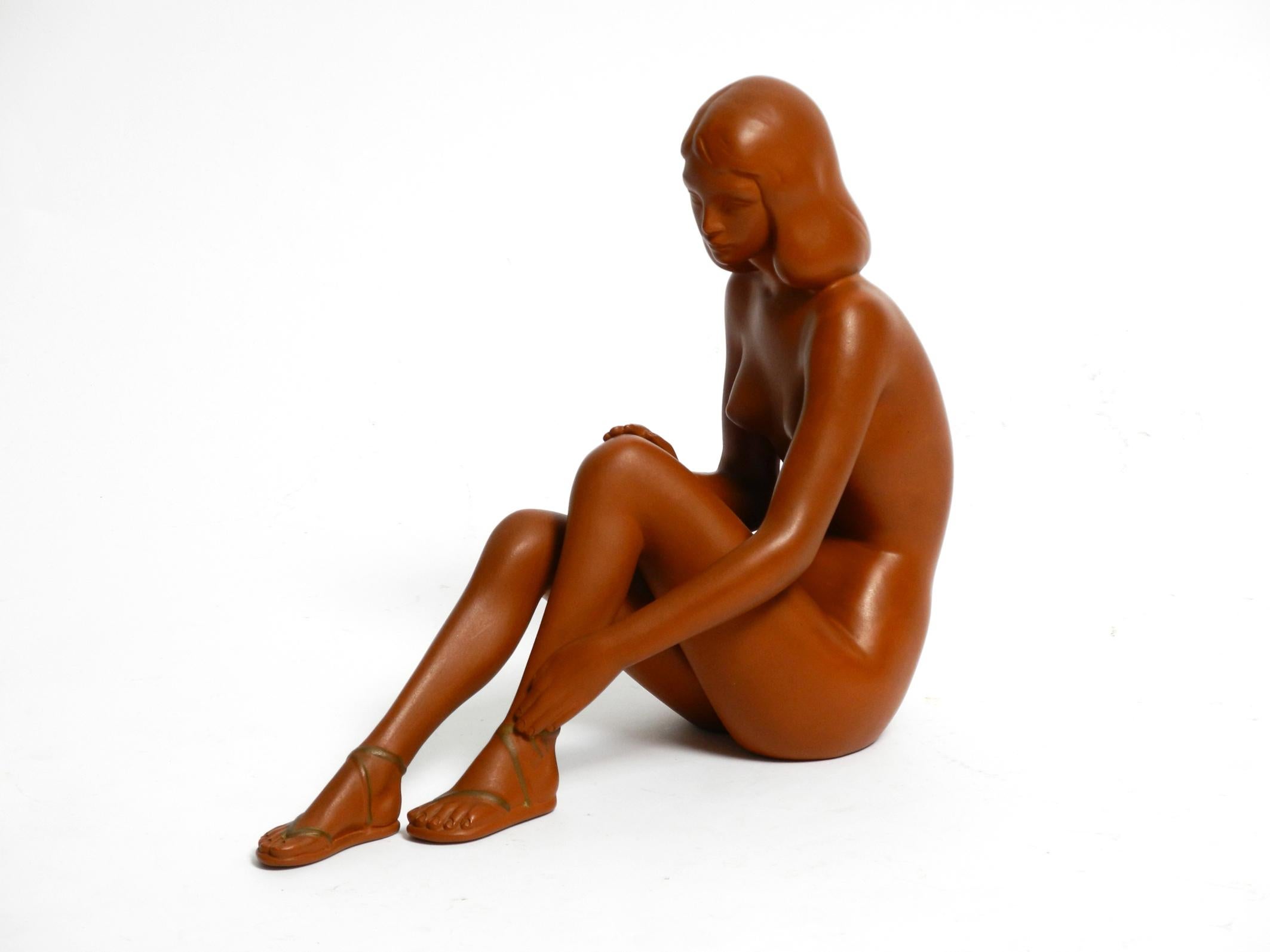 Beautiful Large Original Midcentury Ceramic Nude Figure by Gmundner 6