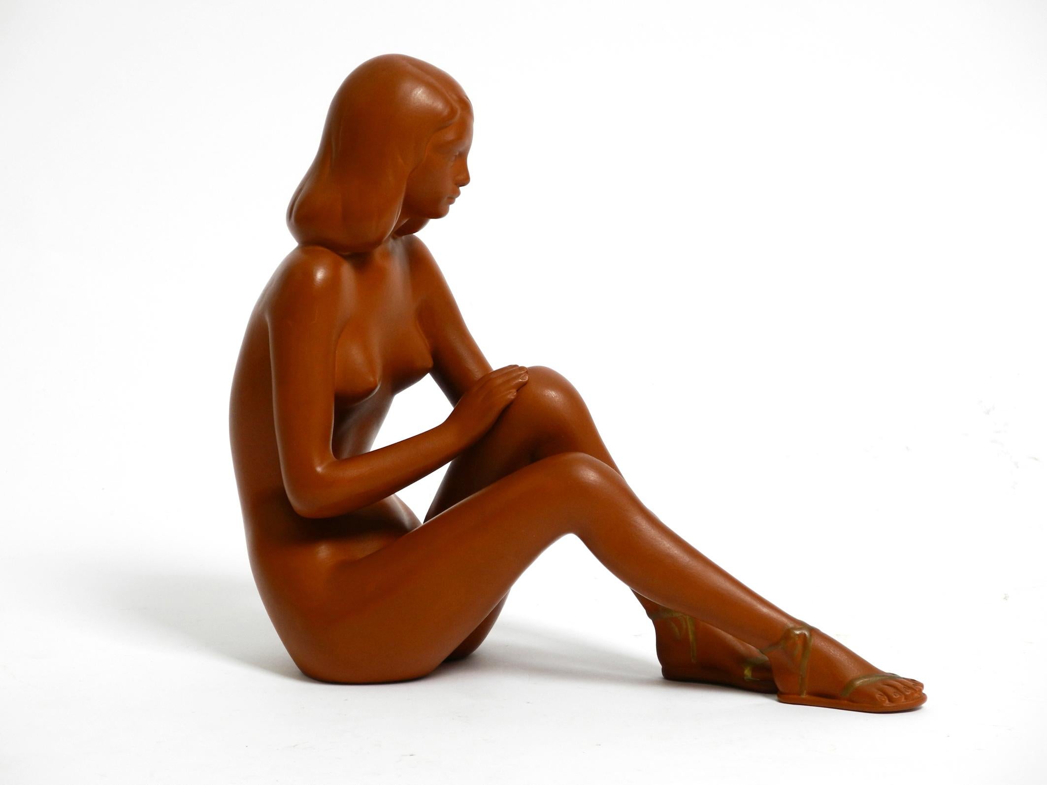 Beautiful Large Original Midcentury Ceramic Nude Figure by Gmundner 7