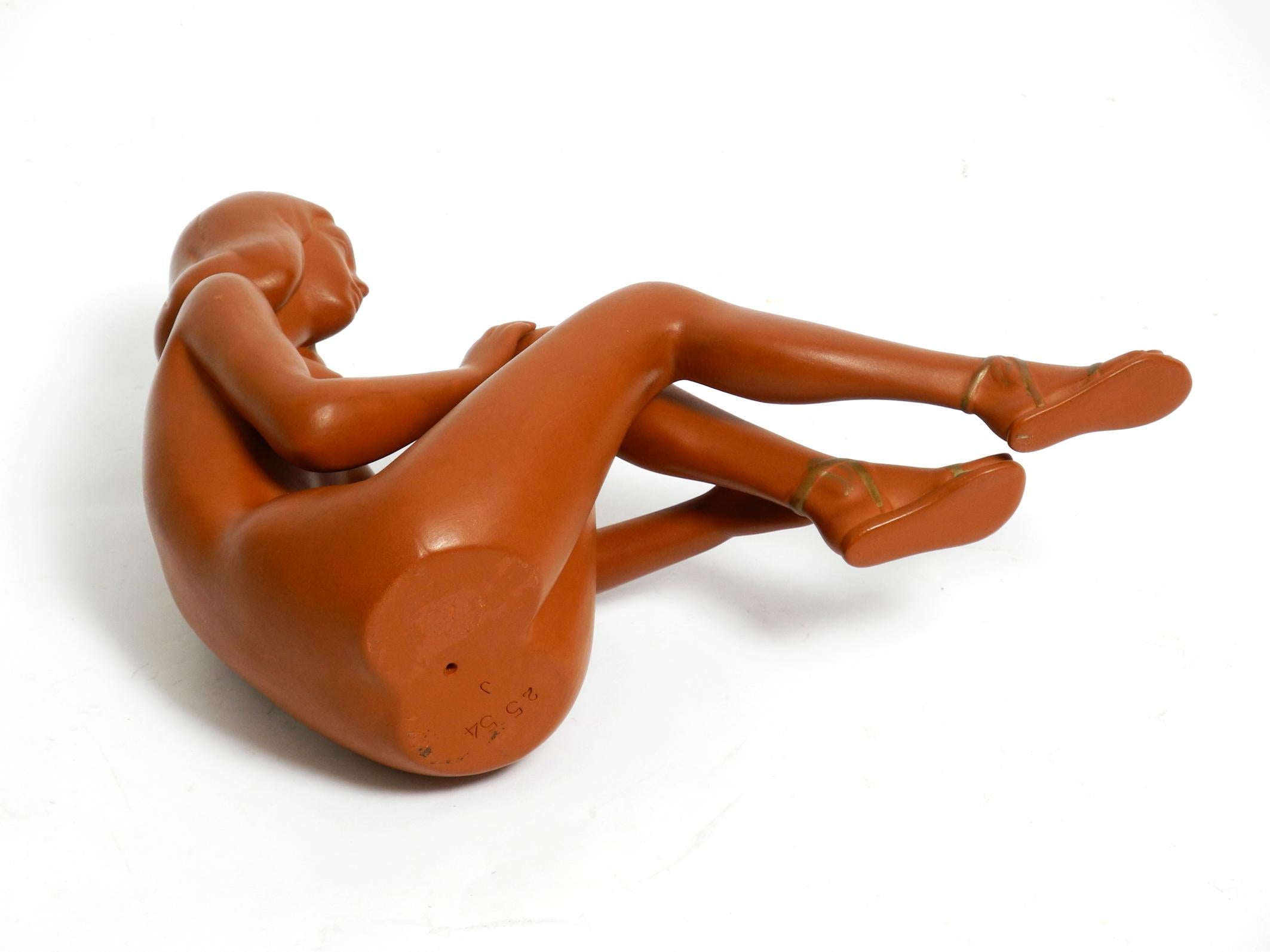 Beautiful Large Original Midcentury Ceramic Nude Figure by Gmundner 1