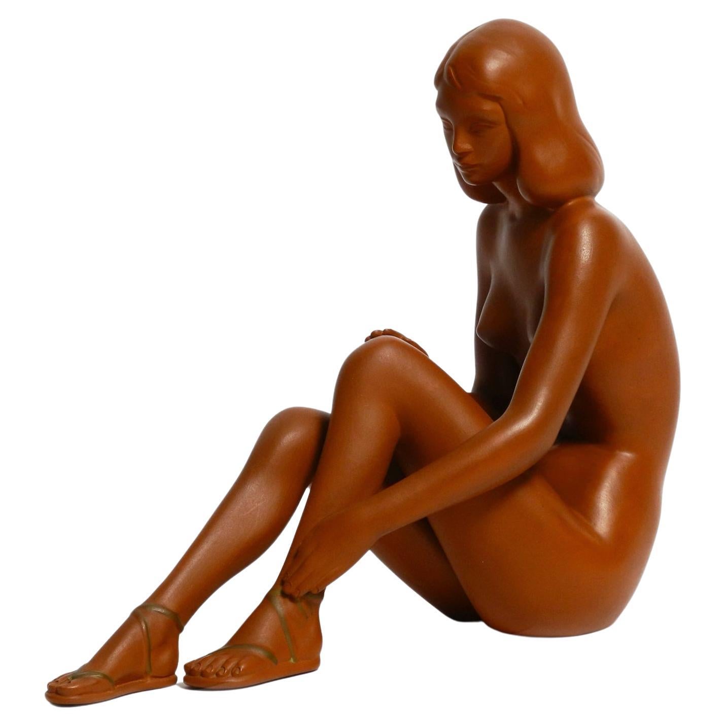 Beautiful Large Original Midcentury Ceramic Nude Figure by Gmundner