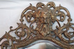 Beautiful Large pair of French late 19 th Century/mirror bronze sconces