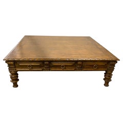 Beautiful Large Portuguese Style Cocktail Table by Alfonso Marina
