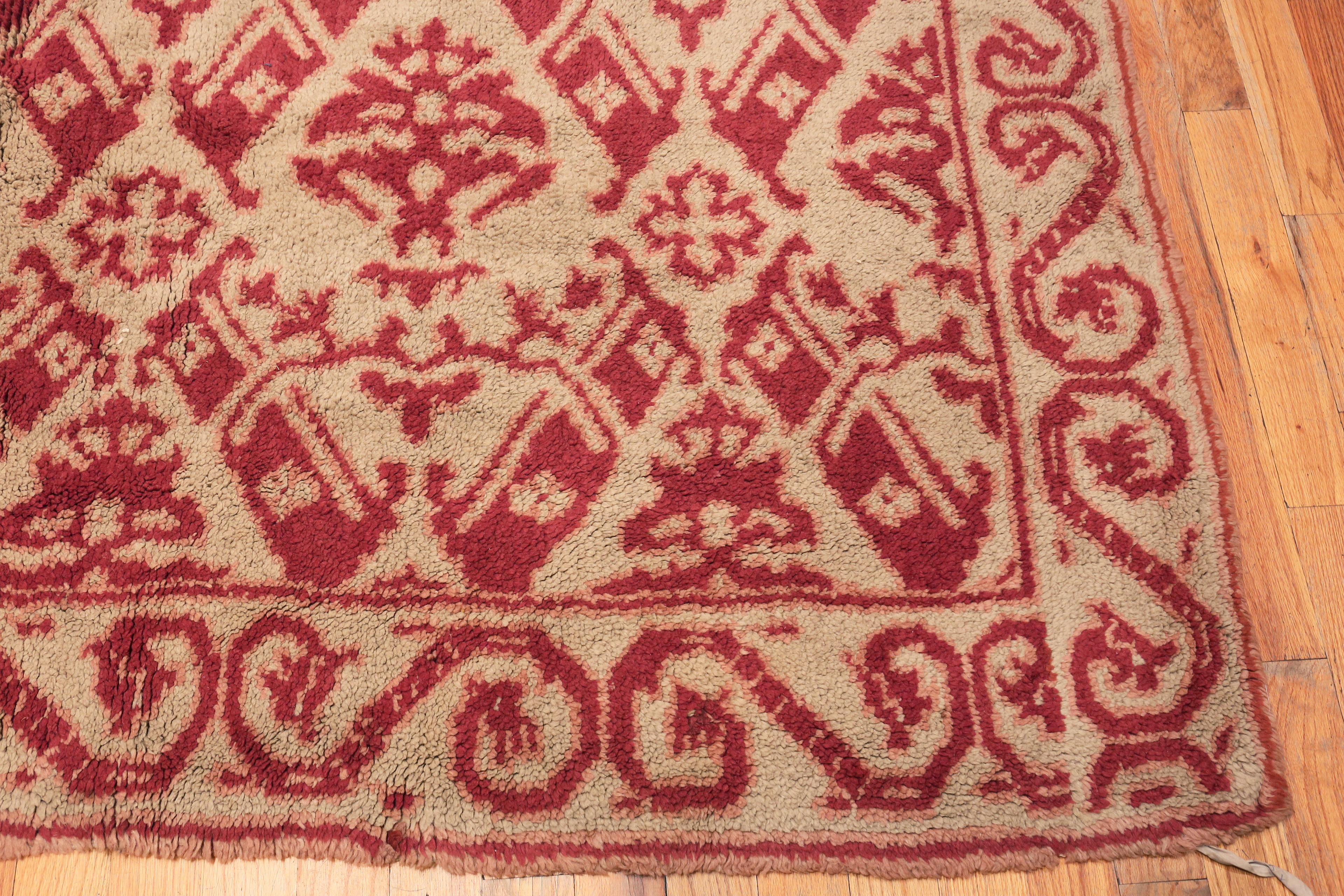 Hand-Knotted Beautiful Large Size Vintage Spanish Rug 13'10