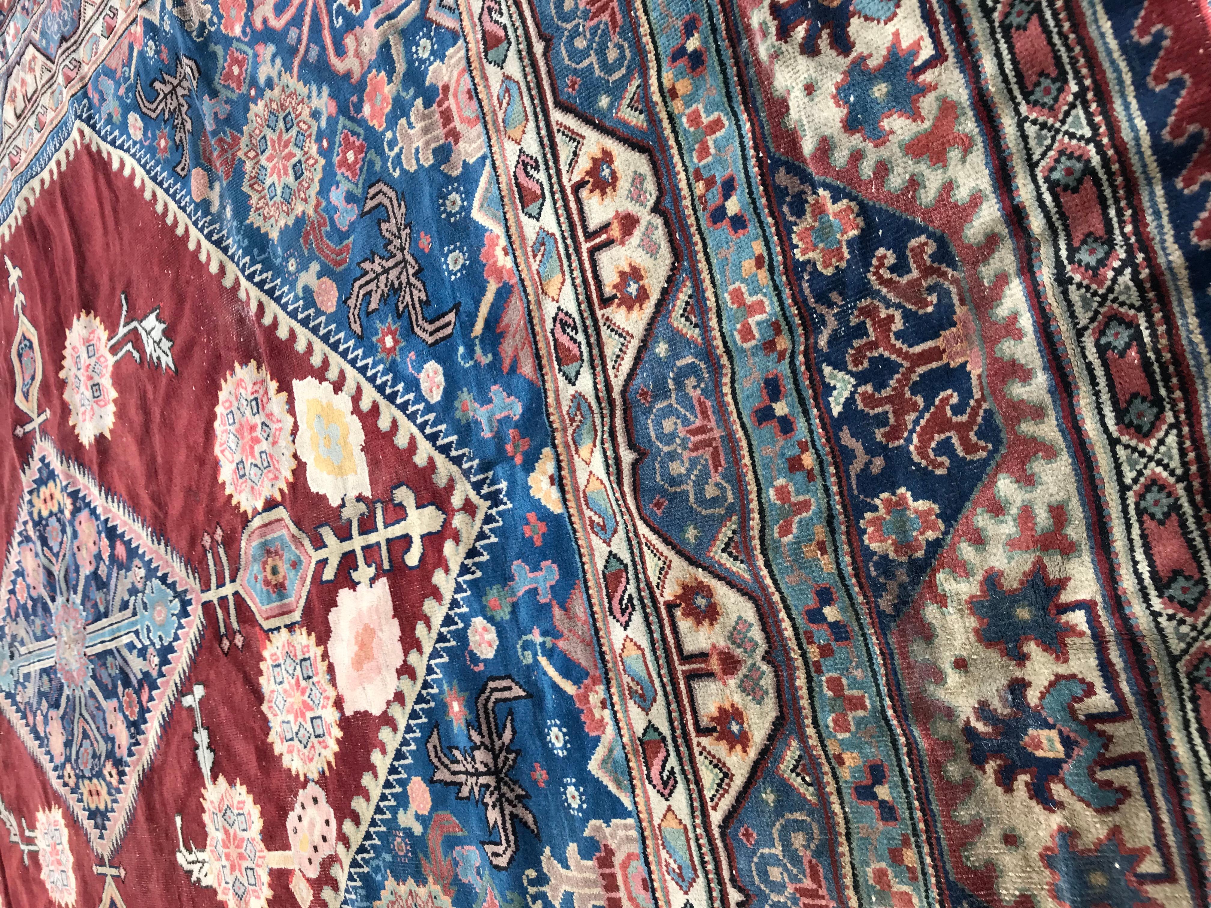 Bobyrug's Beautiful Large Vintage Samarkand Rug (en anglais) en vente 3