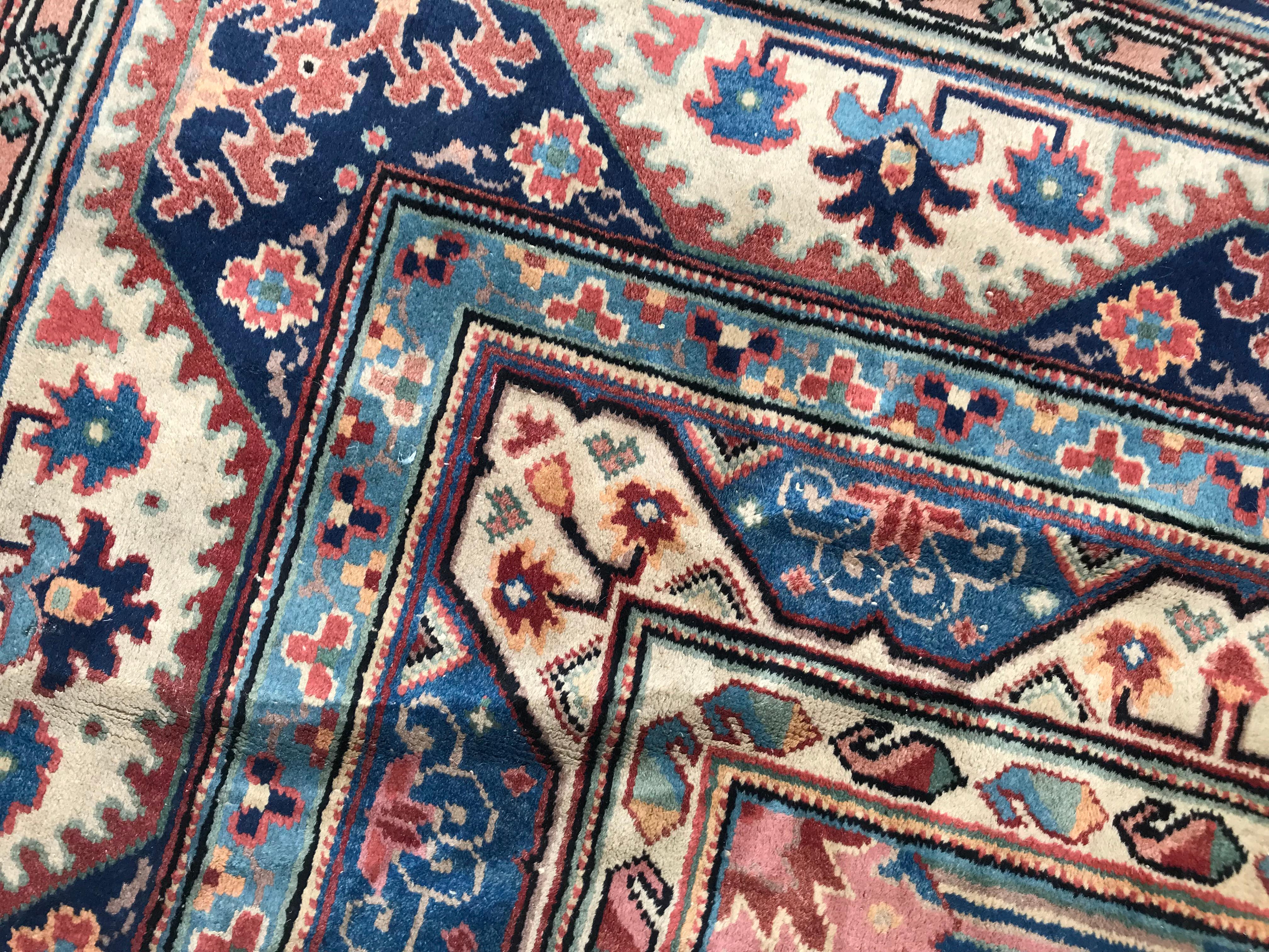 Bobyrug’s Beautiful Large Vintage Samarkand Rug For Sale 9