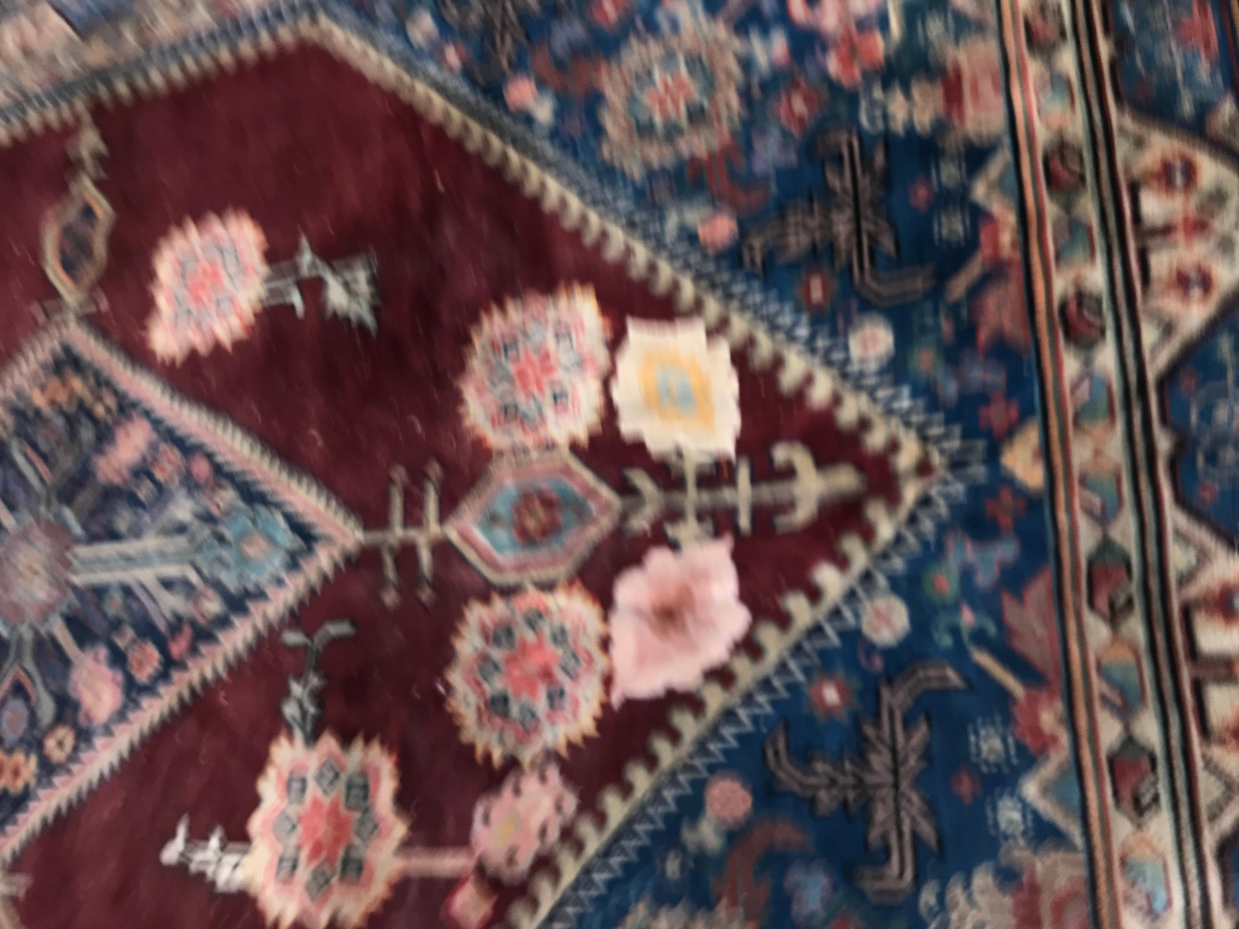 Khotan Beautiful Large Vintage Samarkand Rug